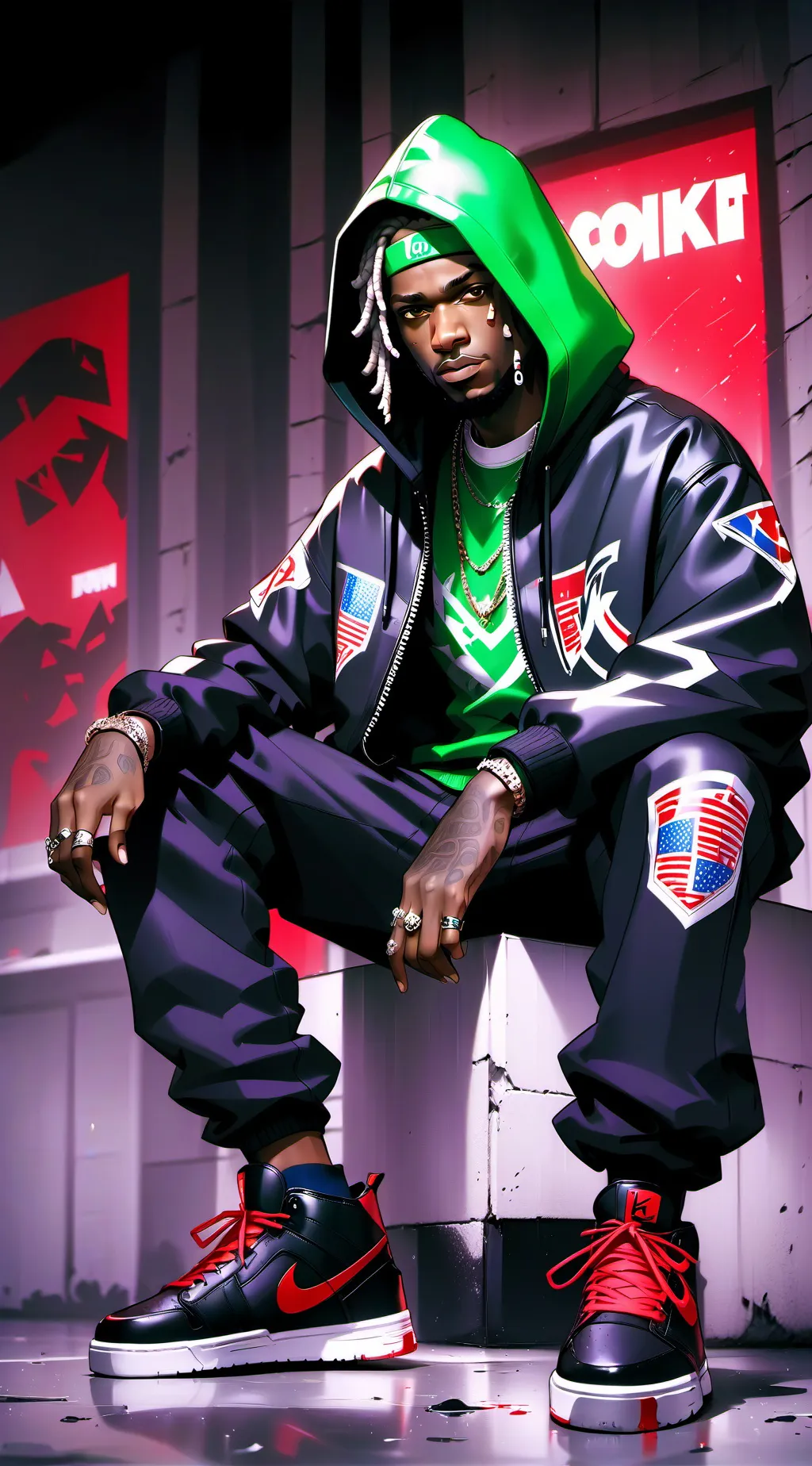 ai character: king von  background