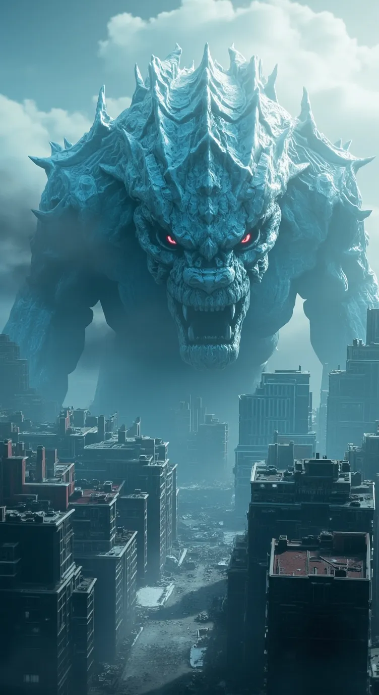 ai character: The ice monster  background