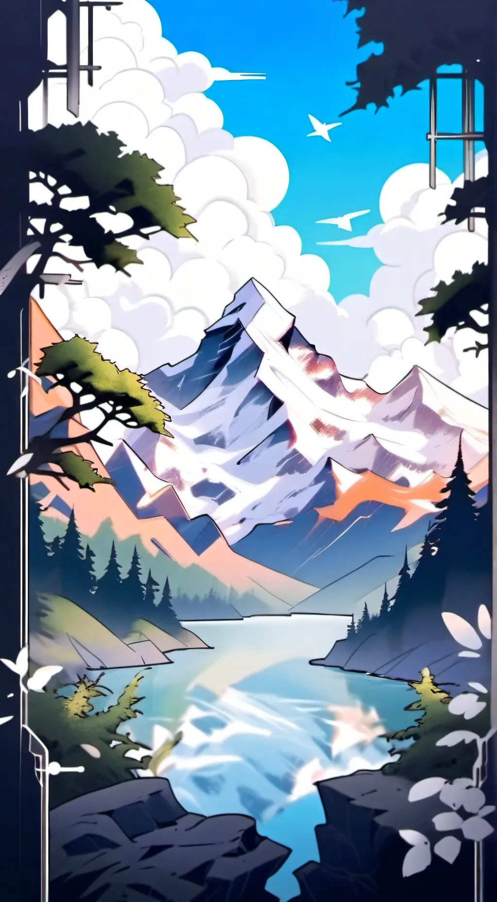 ai character: fpe beach background