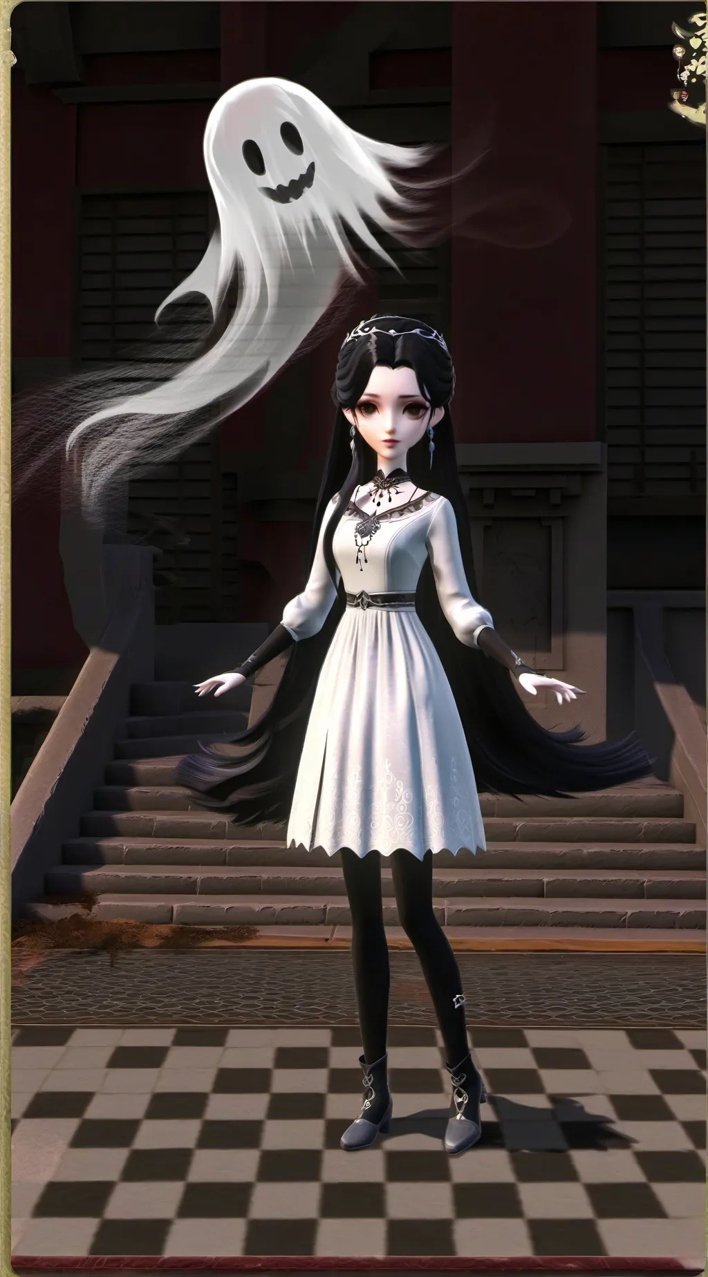 ai character: Goth background