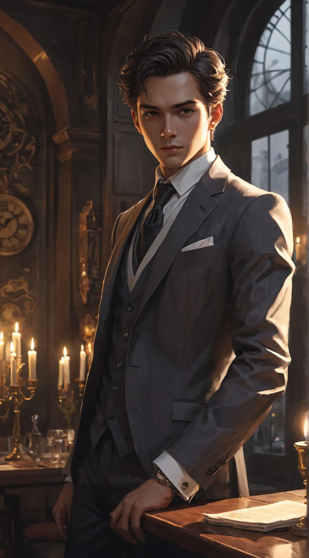 ai character: Lucien background