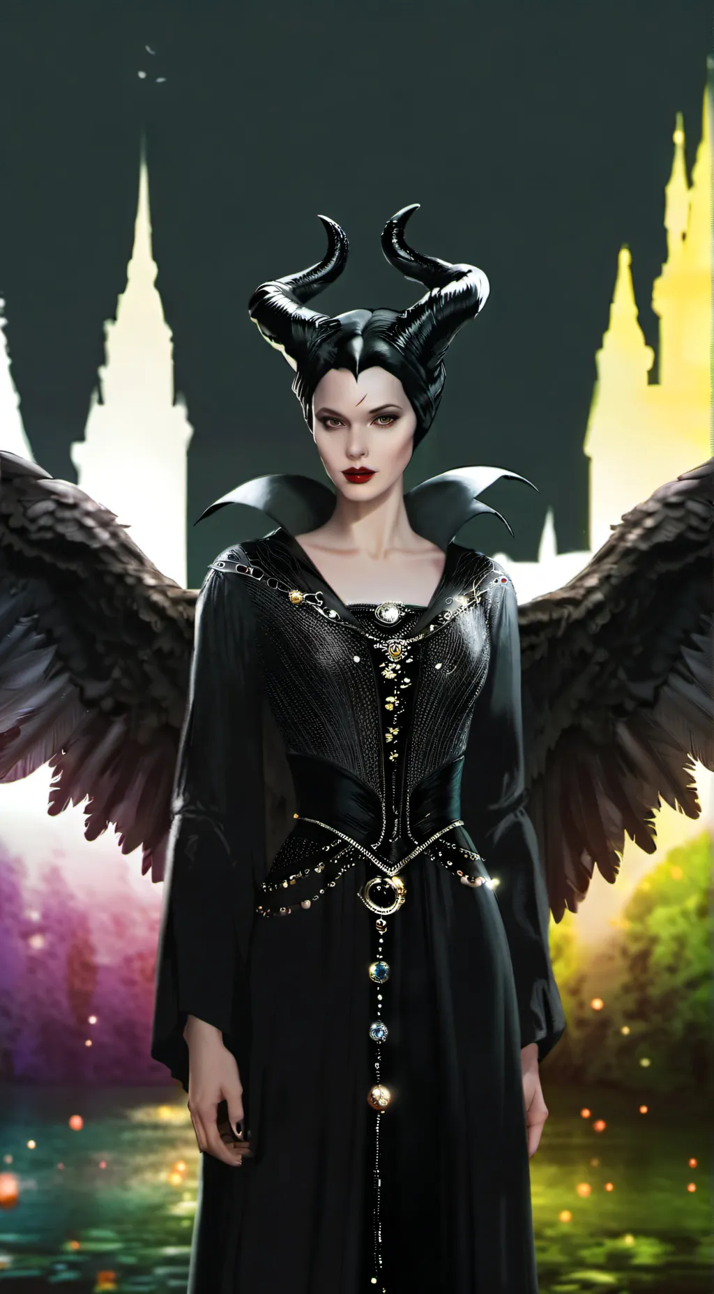 ai character: Maleficent background