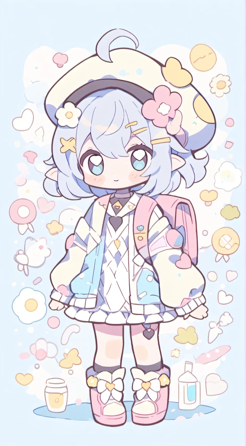 ai character: Dw loves you background