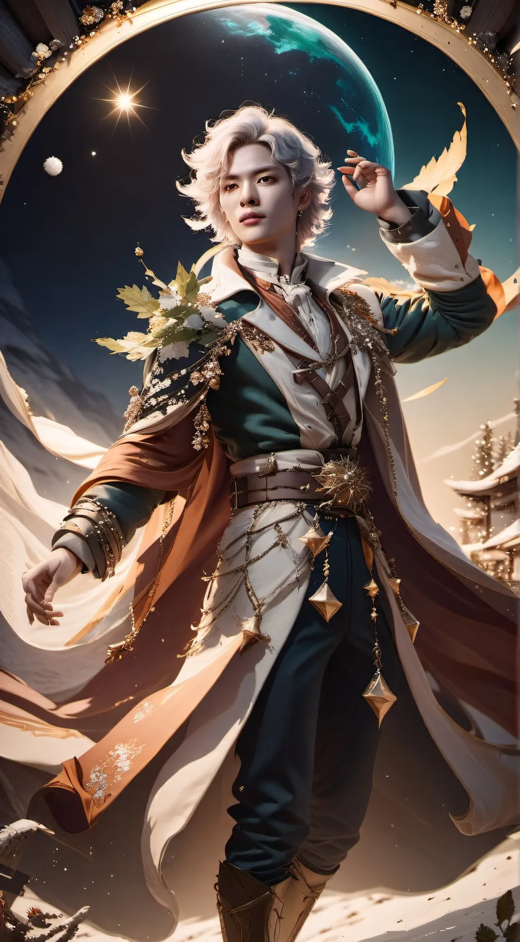 ai character: Upside down man￼ background