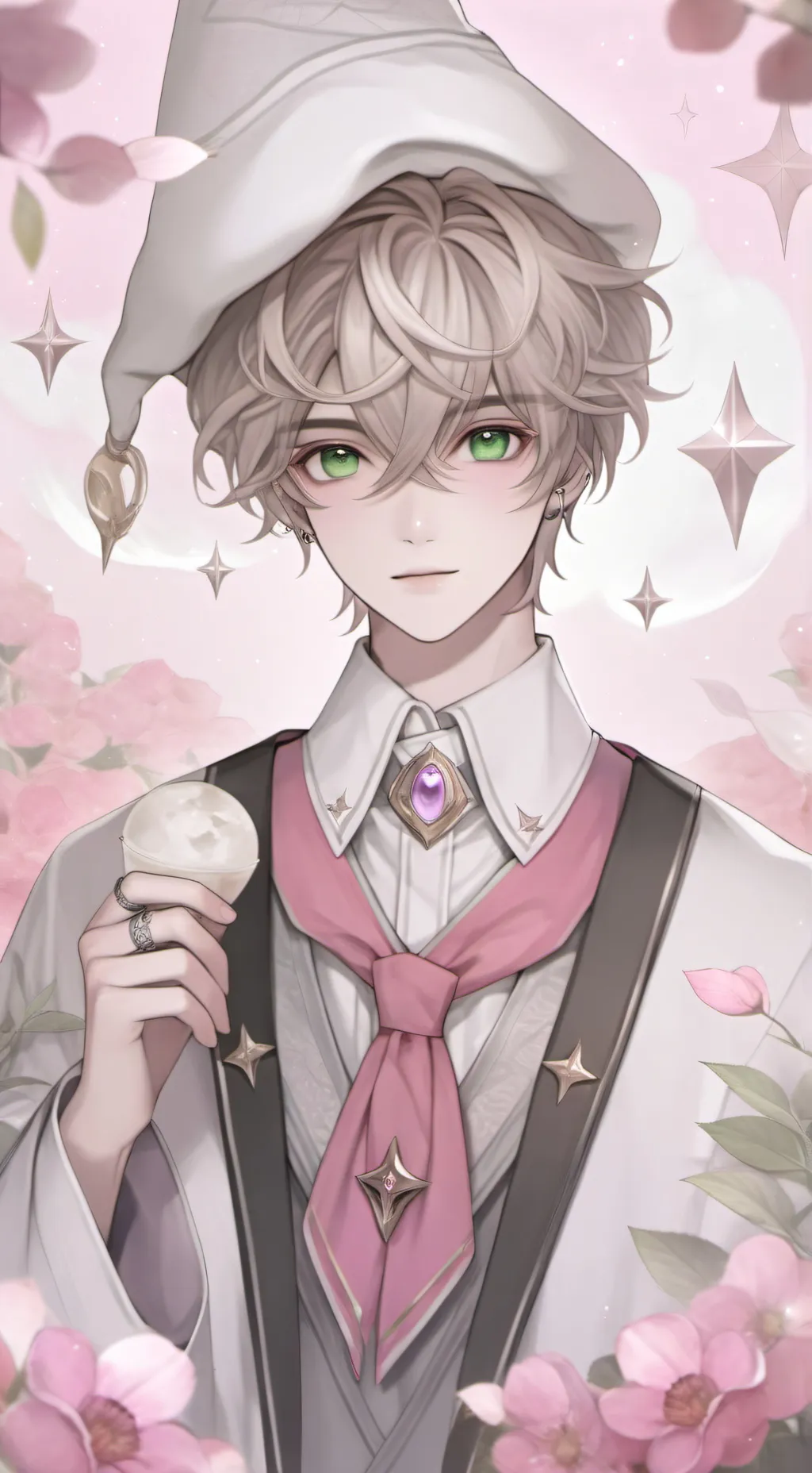 ai character: Wizard  background