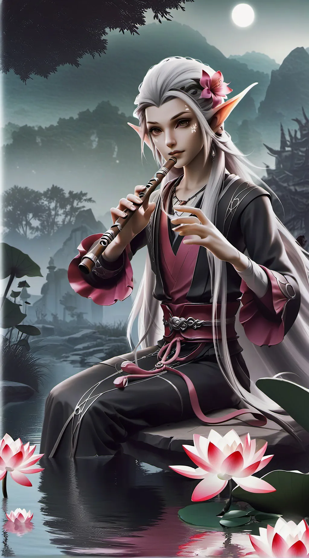 ai character: Nuovis Elmoira background