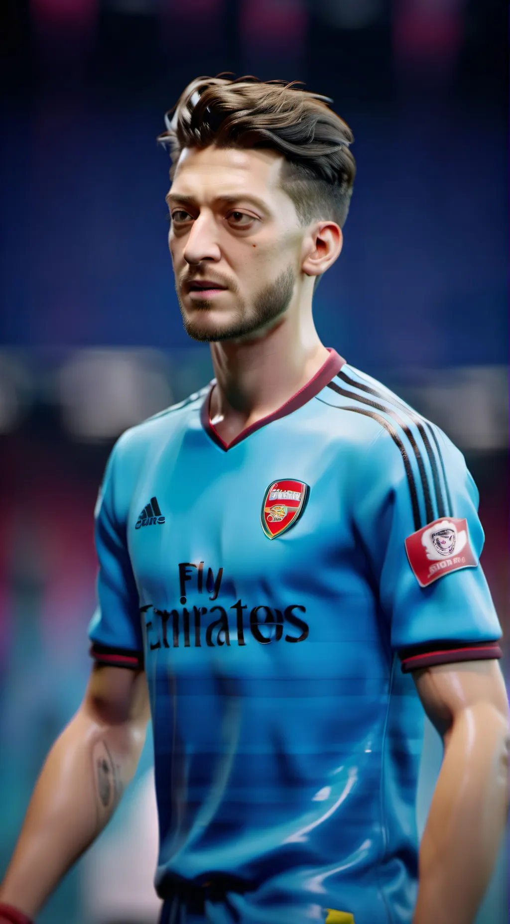 ai character: Mesut Özil background