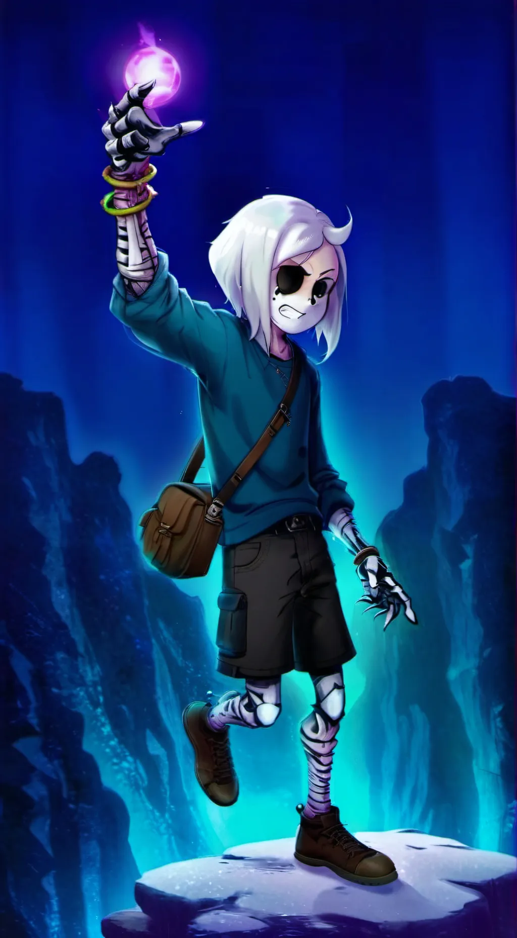 ai character: Sans (phase 3) background