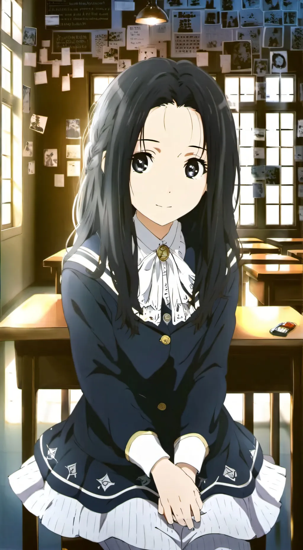 ai character: Yuri (Emo girl) background