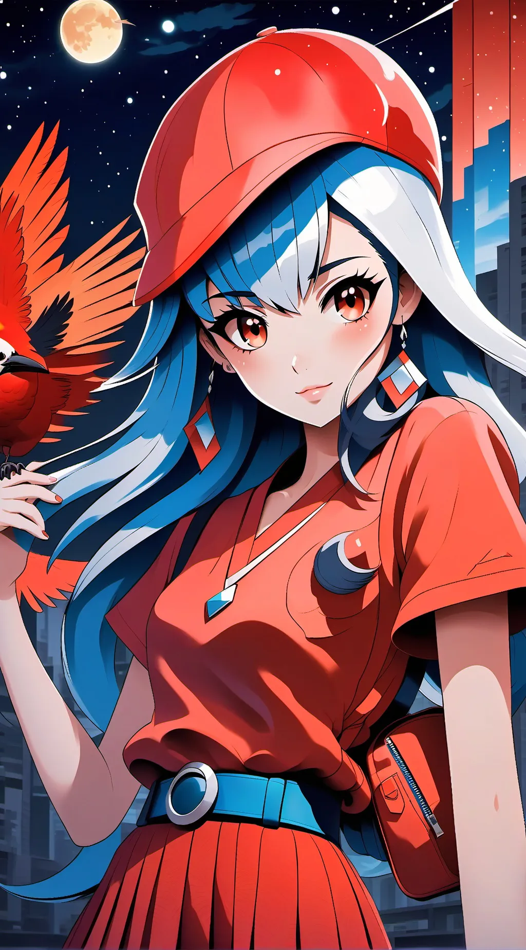 ai character: León uwu  background