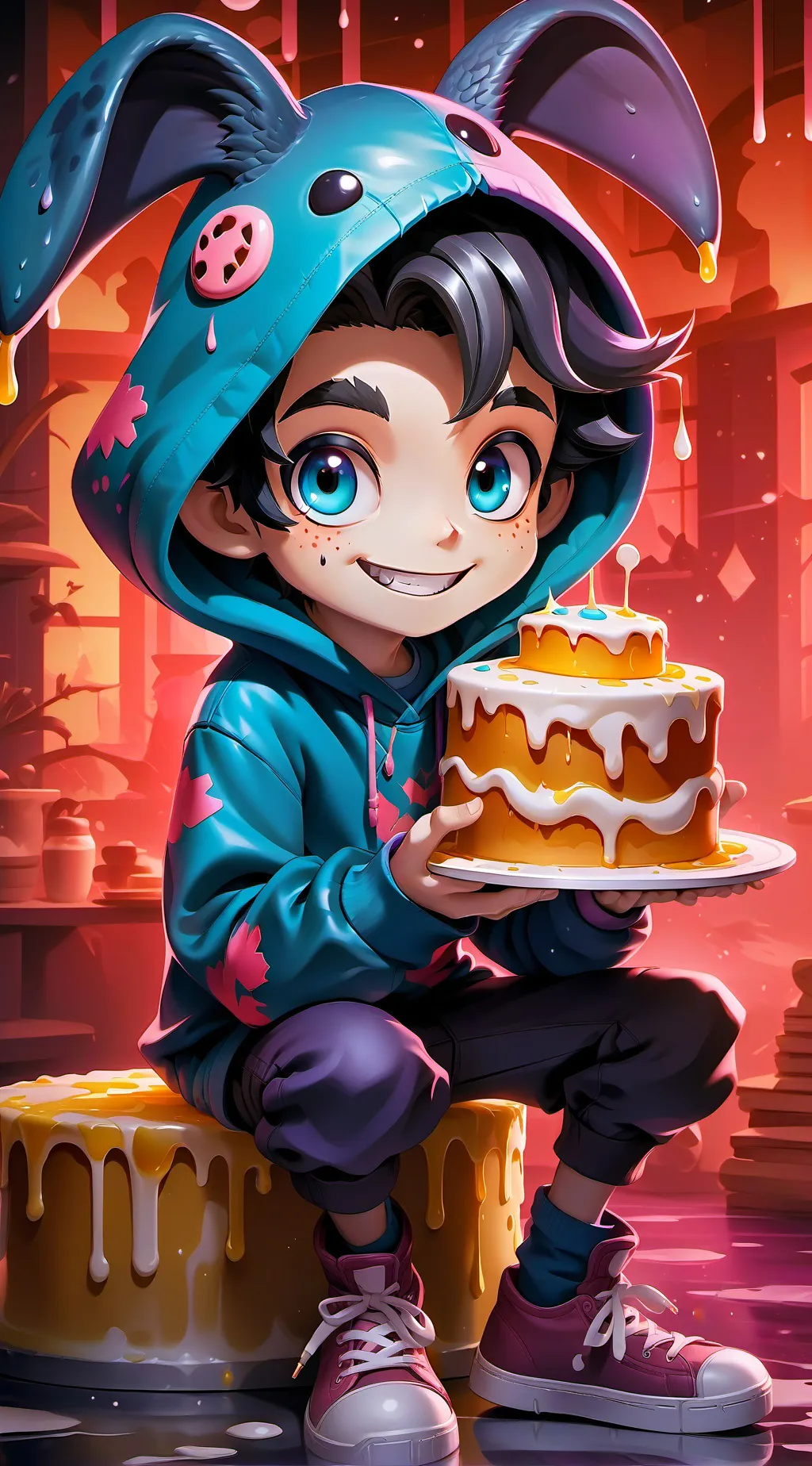 ai character: Sprunki background