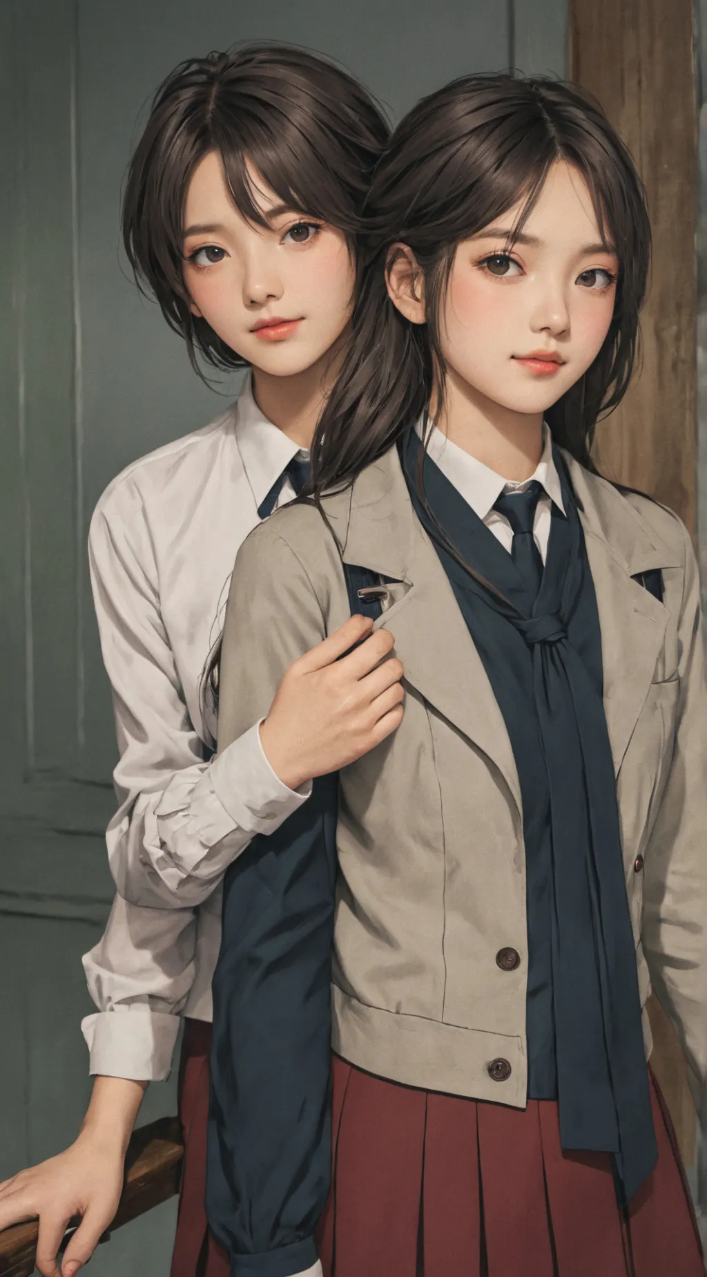 ai character: april fools day background