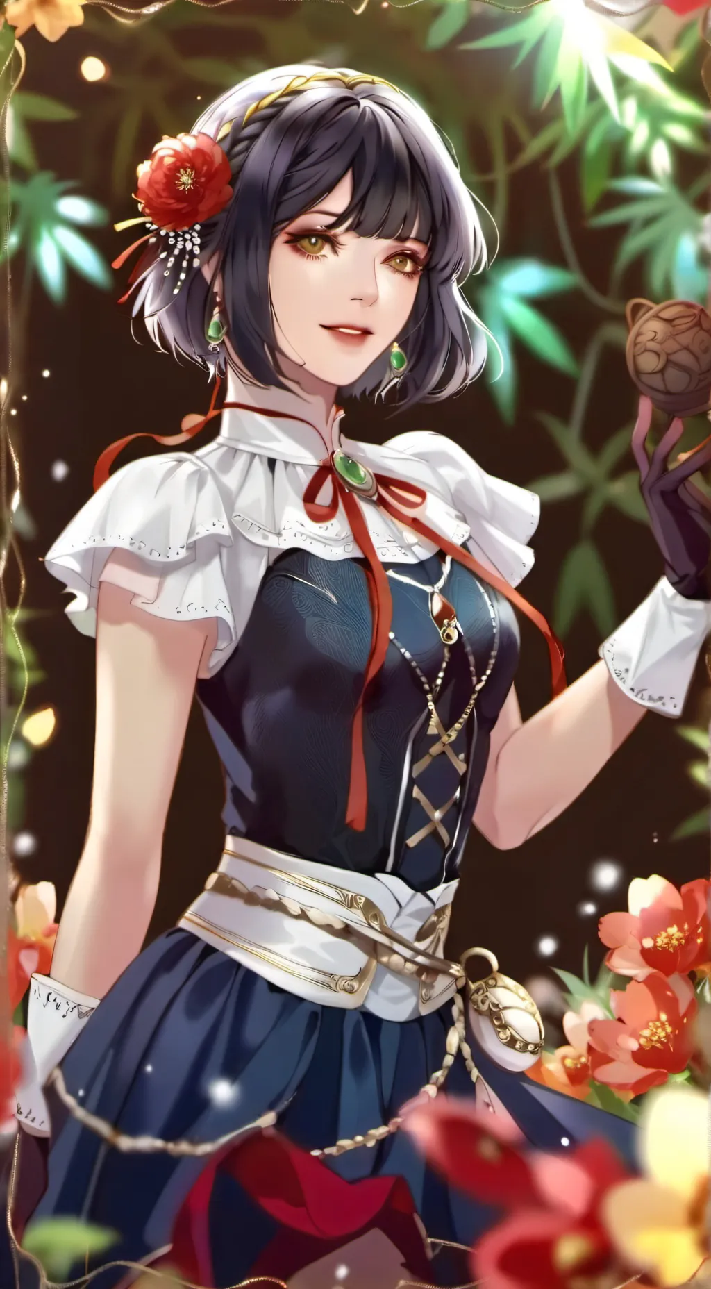 ai character: Novia toxica  background