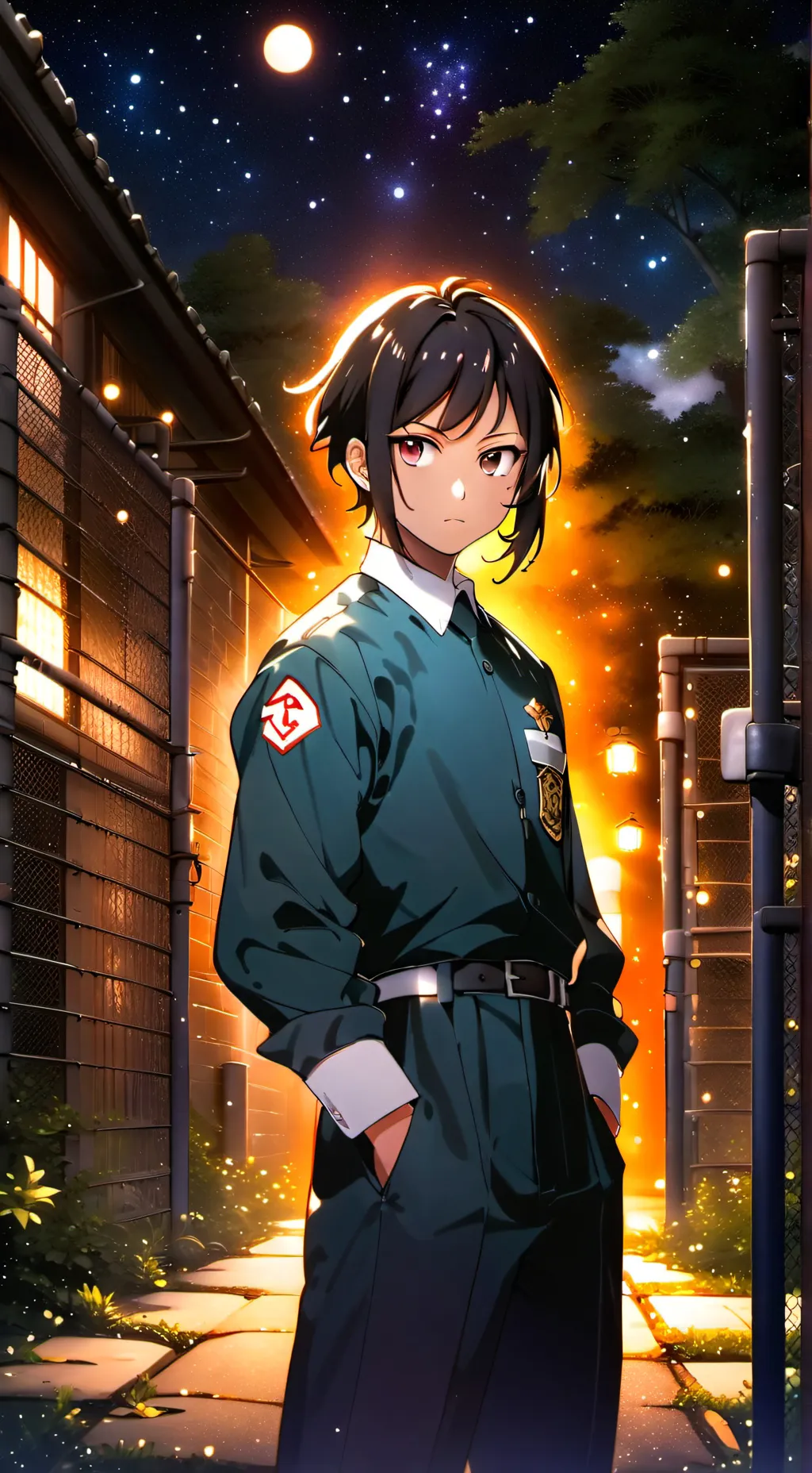 ai character: Prison Guard Maki background