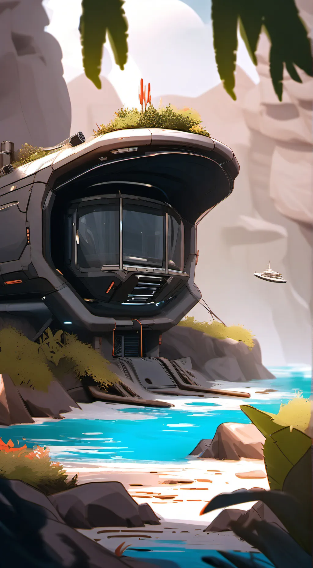 ai character: subnautica X kny background