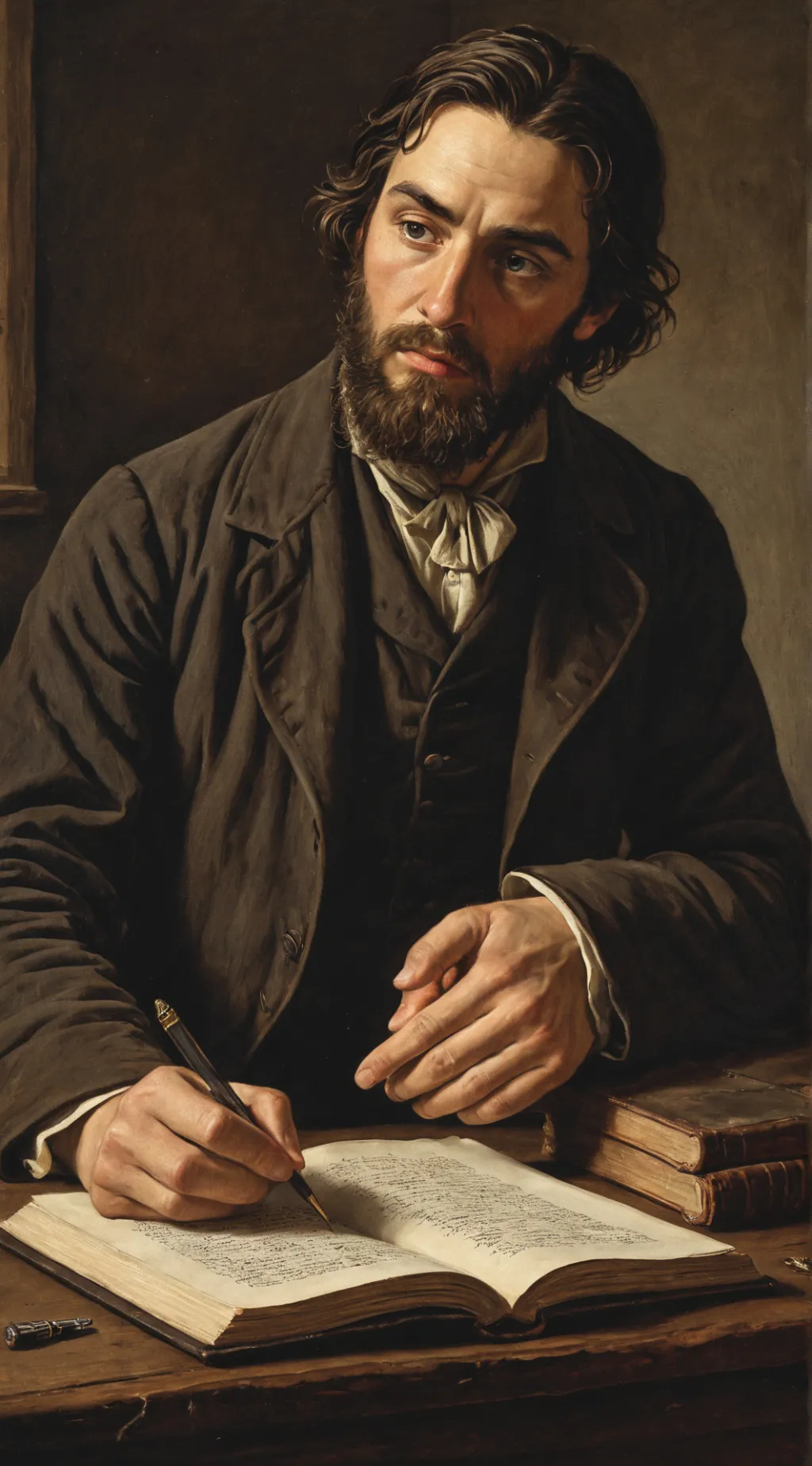 ai character: Oliver P. background