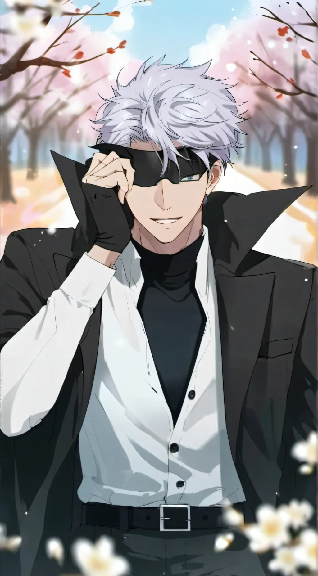 ai character: Gojo satoru background