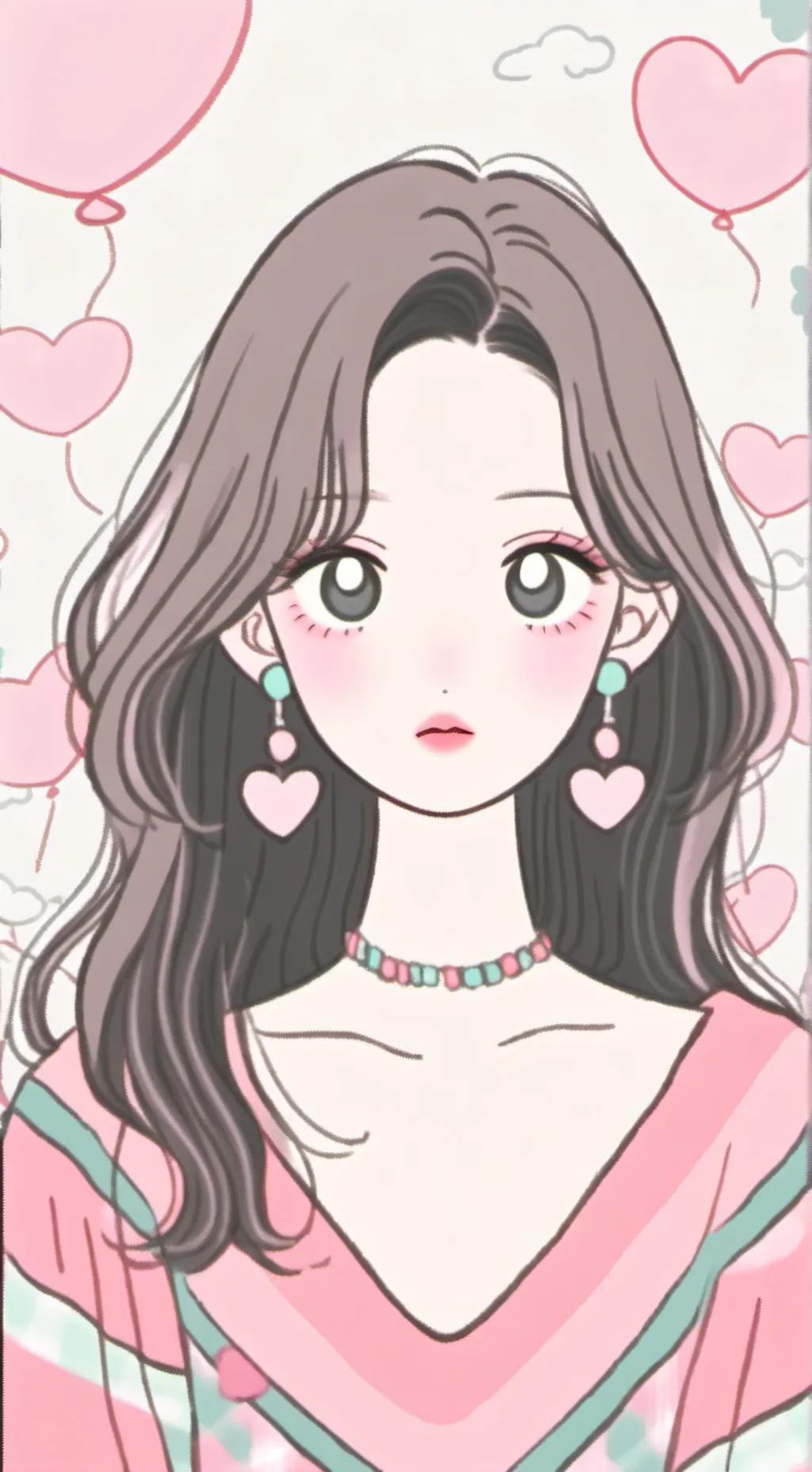 ai character: mili,tu mamá  background