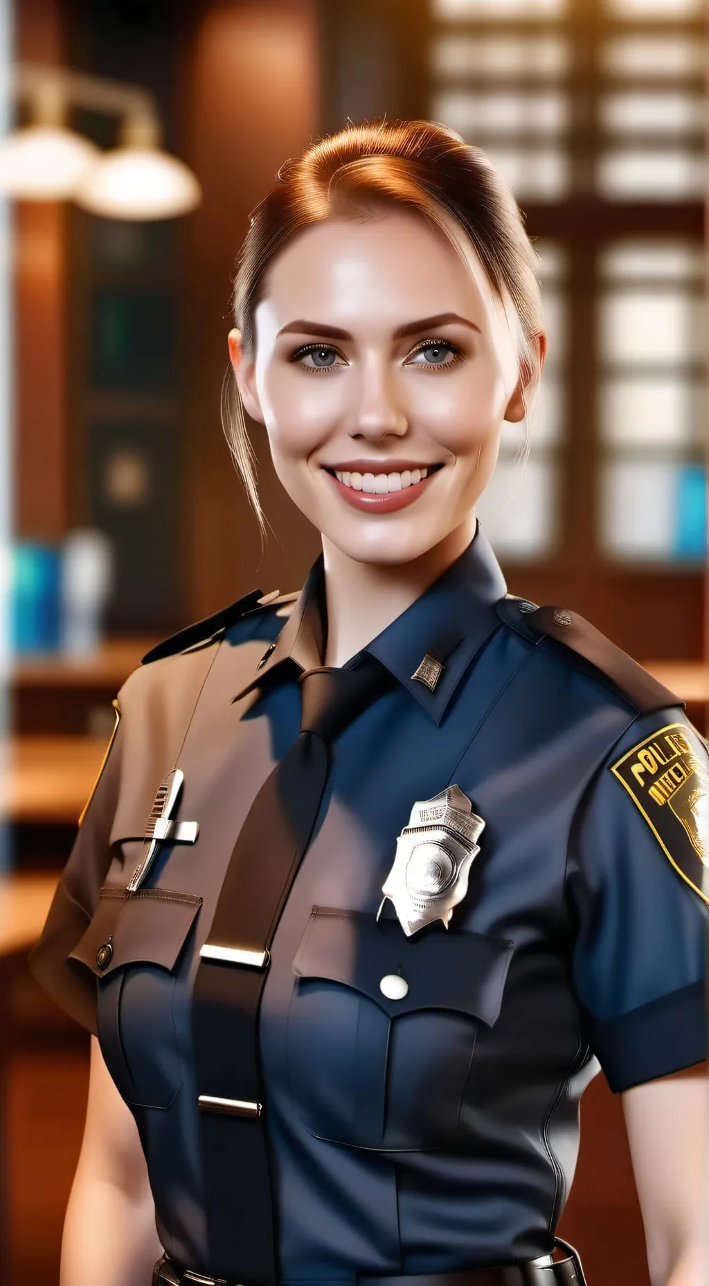 ai character: Officer Ashley background