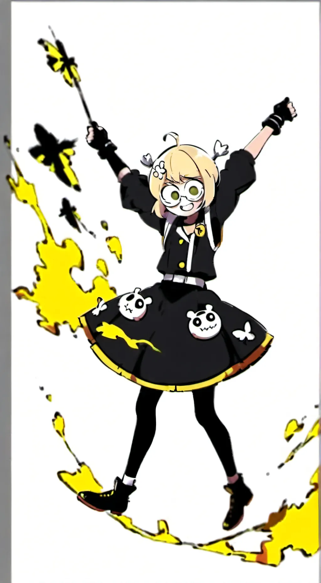 ai character: dandys world  :D background