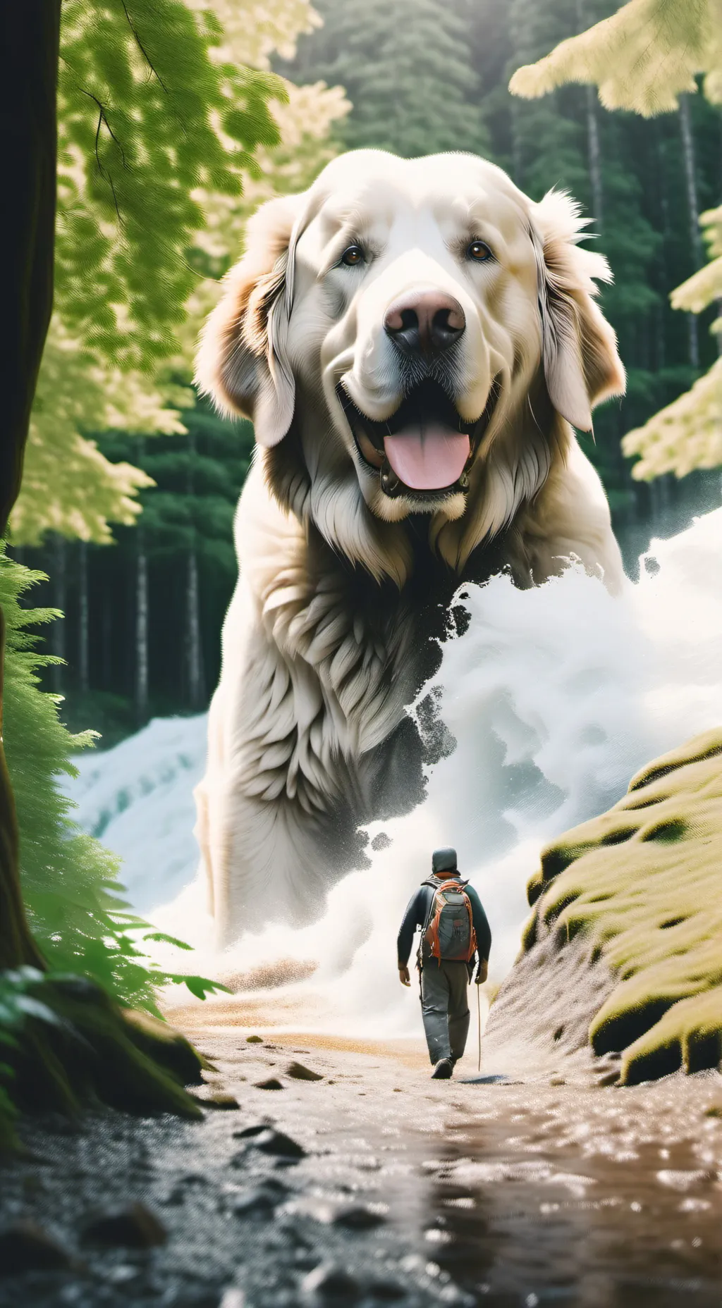 ai character: собачка  background