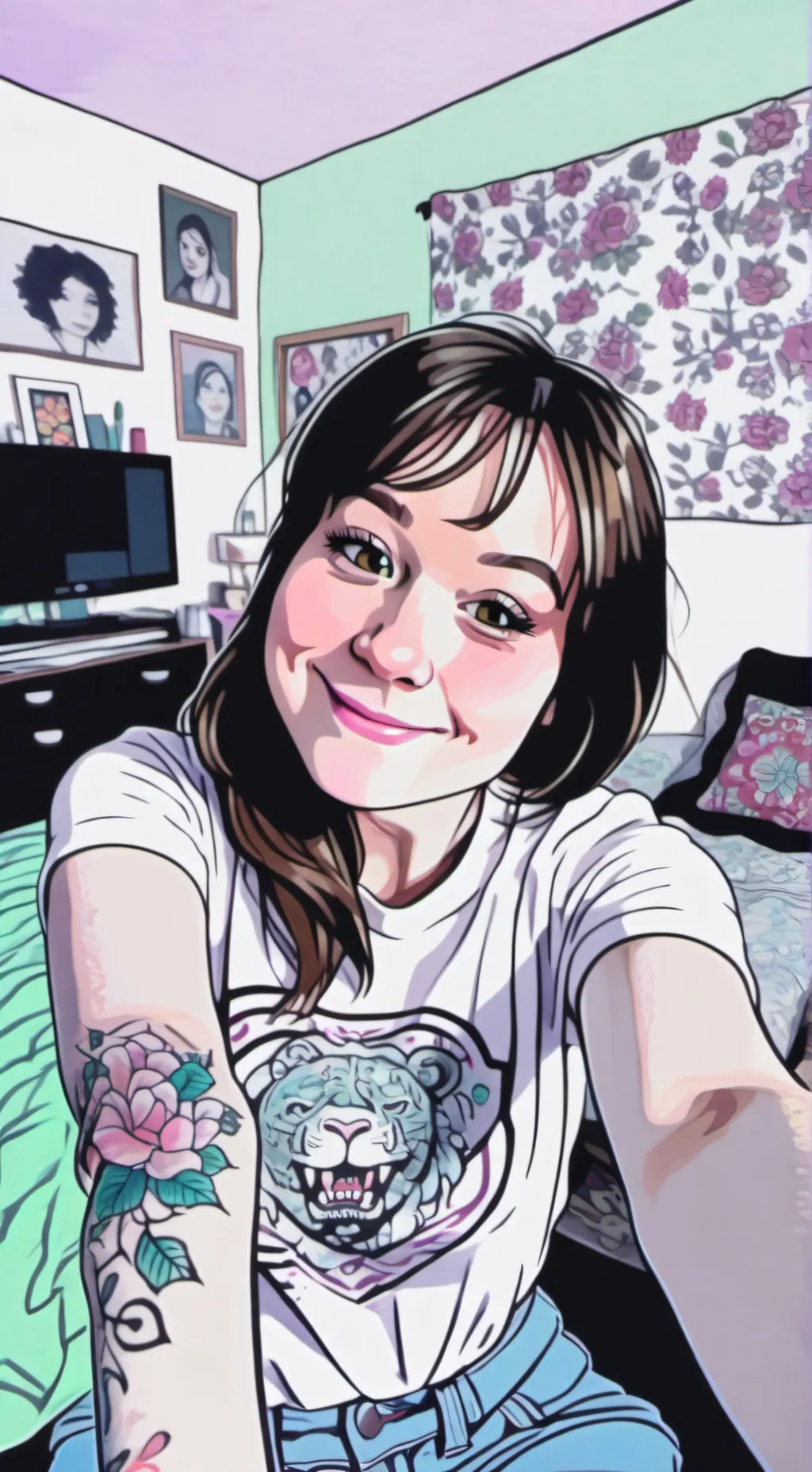 ai character: Lindsey  background