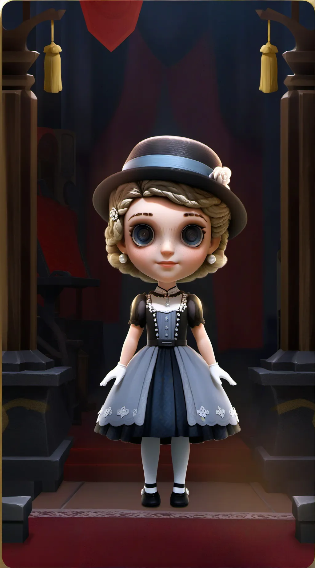 ai character: moñeca maldita background