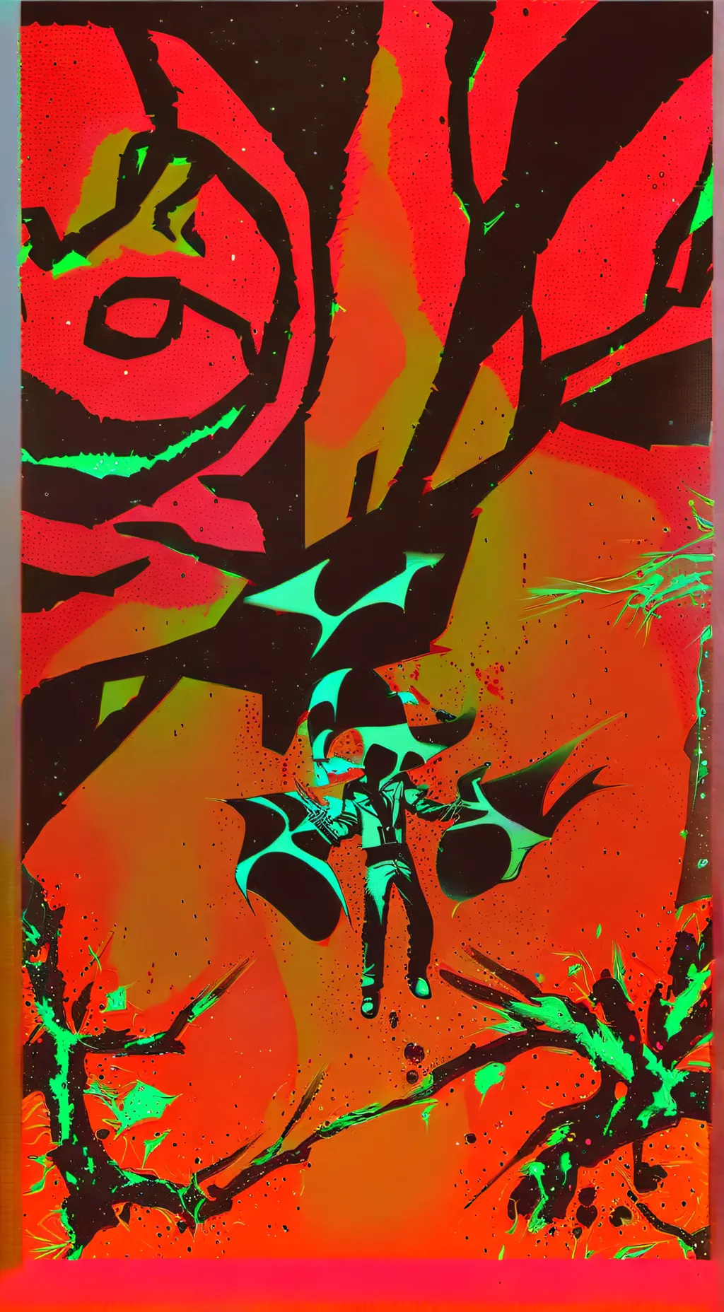 ai character: [†1X1X1X†] background