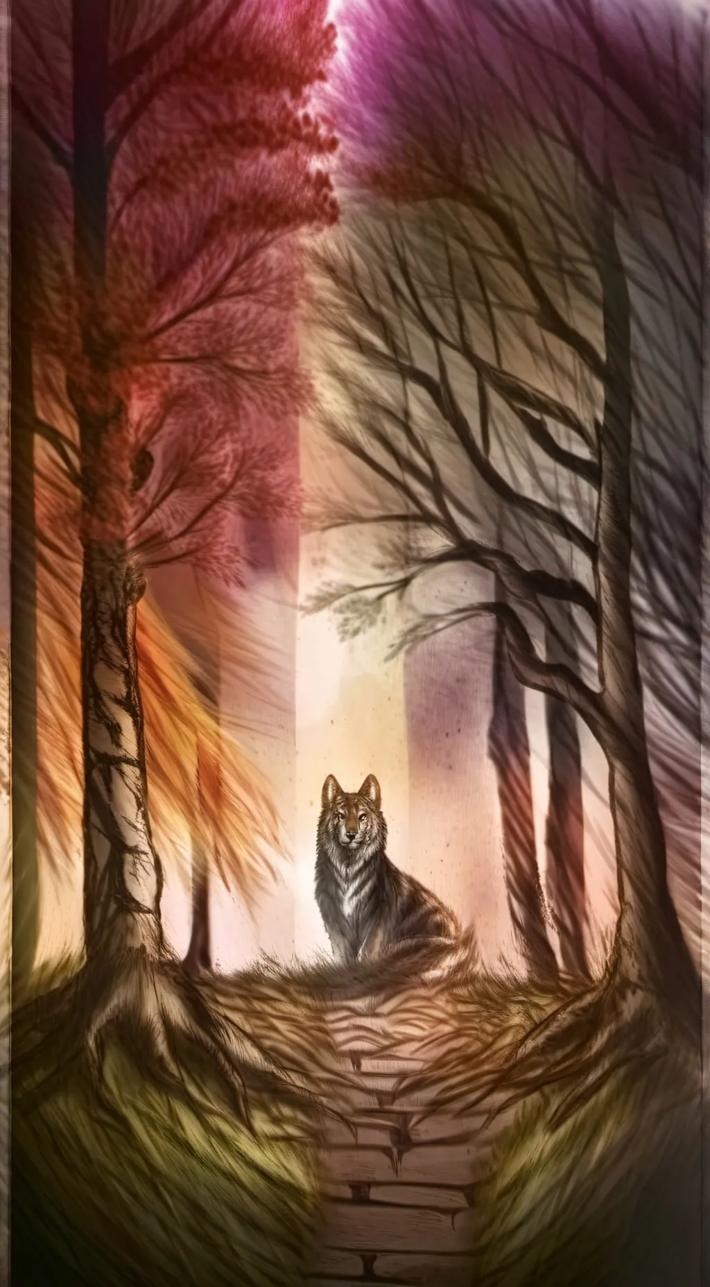 ai character: La noche del lobo  background
