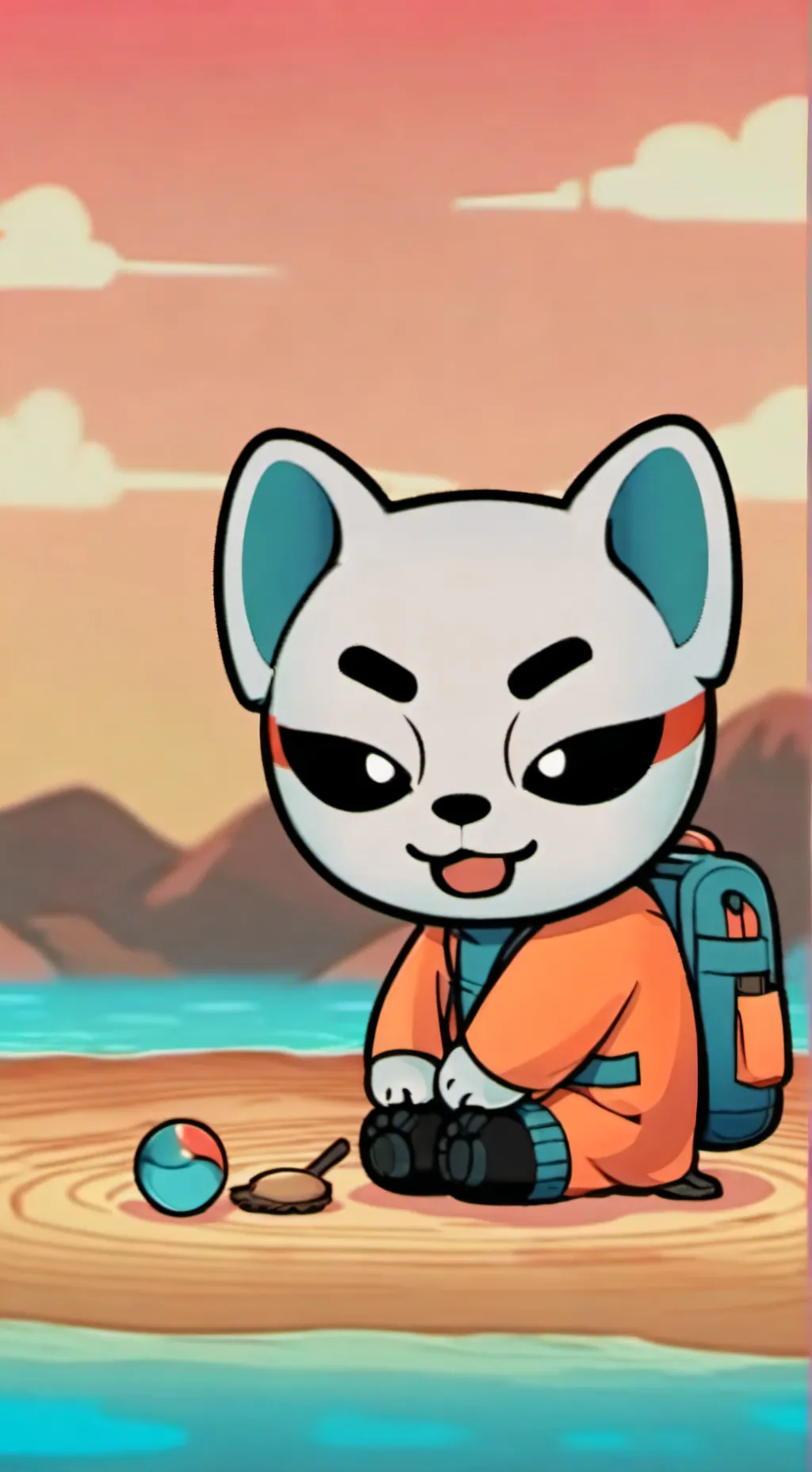 ai character: gumball  background