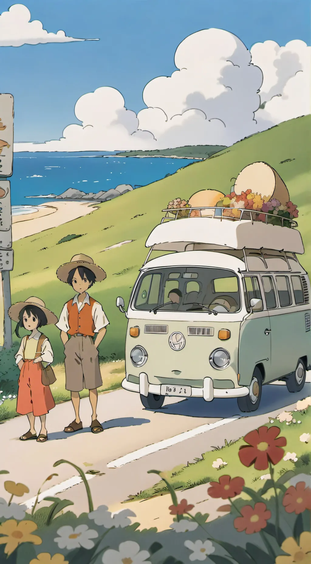 ai character: Straykidz roadtrip background