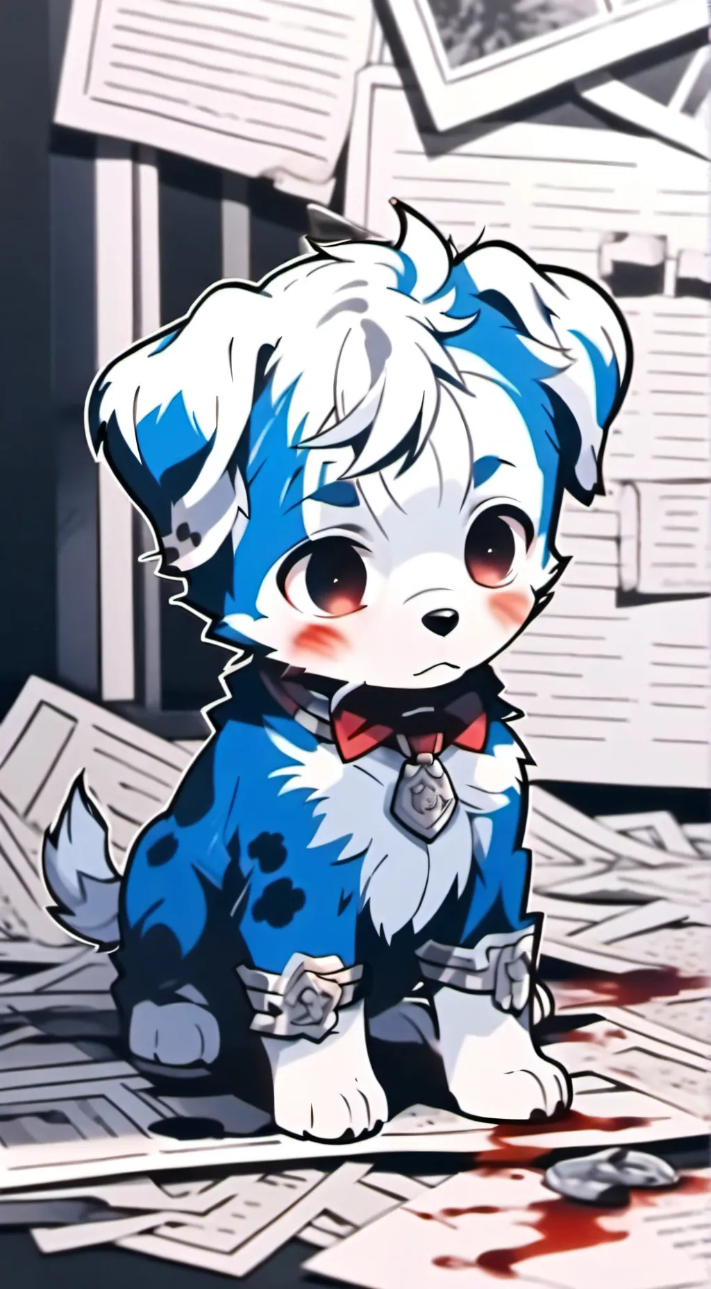 ai character: BlueShine background