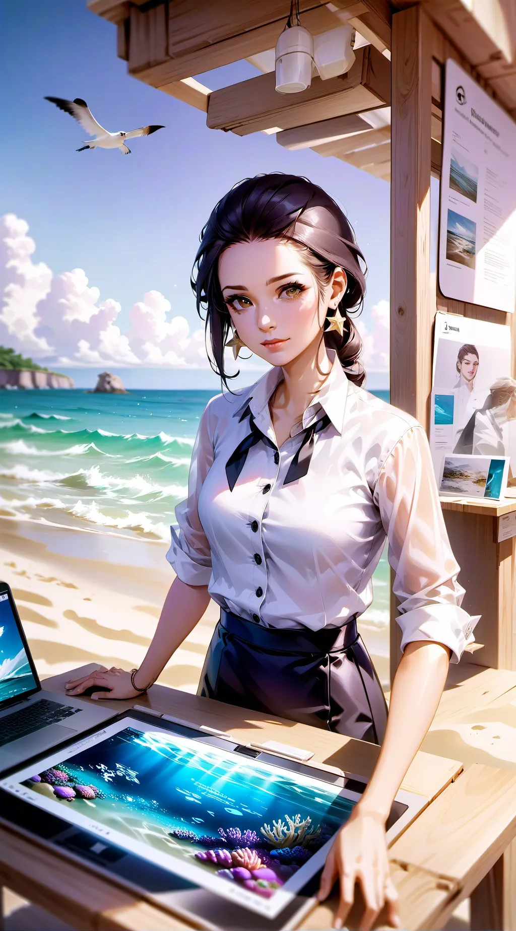 ai character: The Marine Conservation Tycoon background