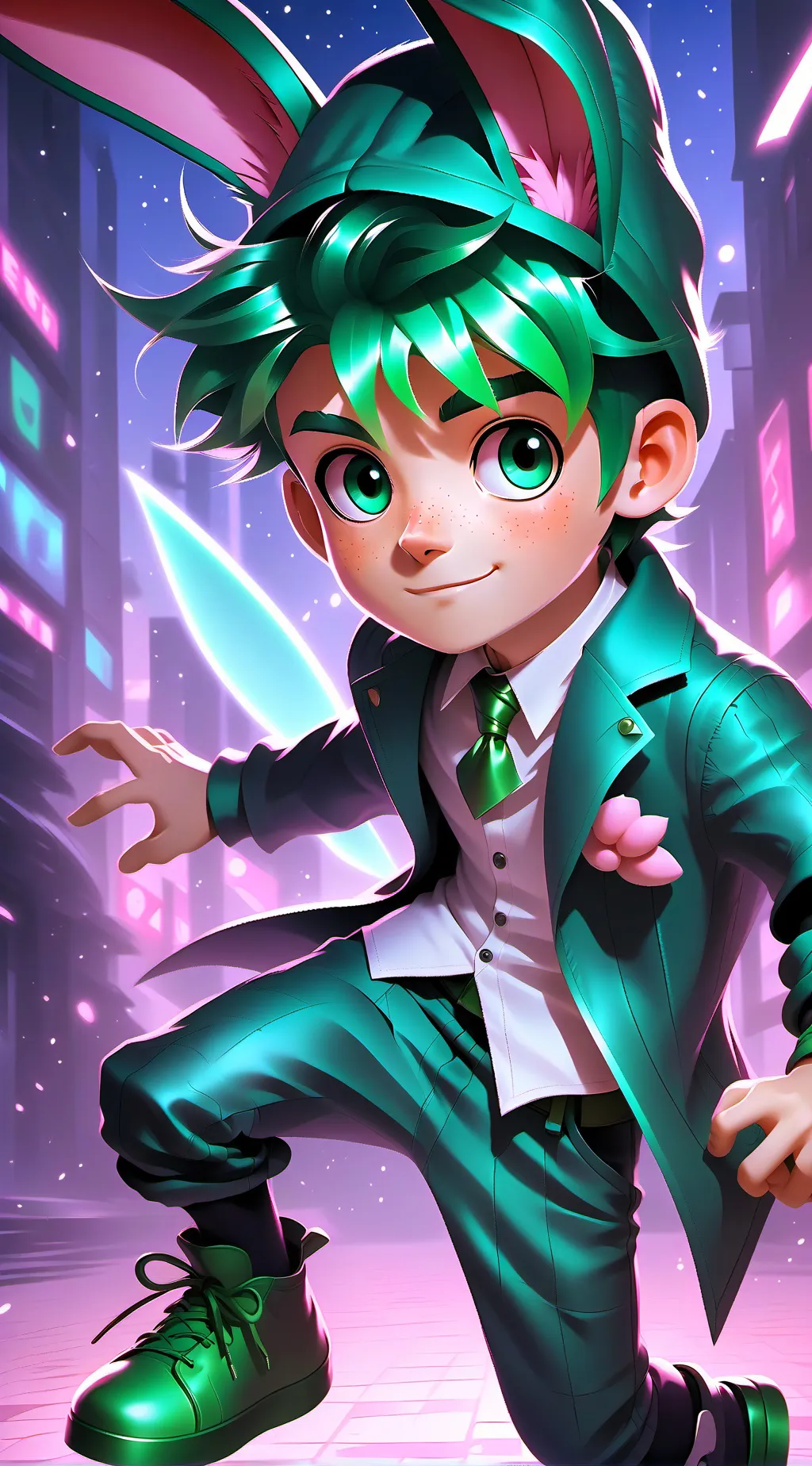 ai character: mha has genie  background