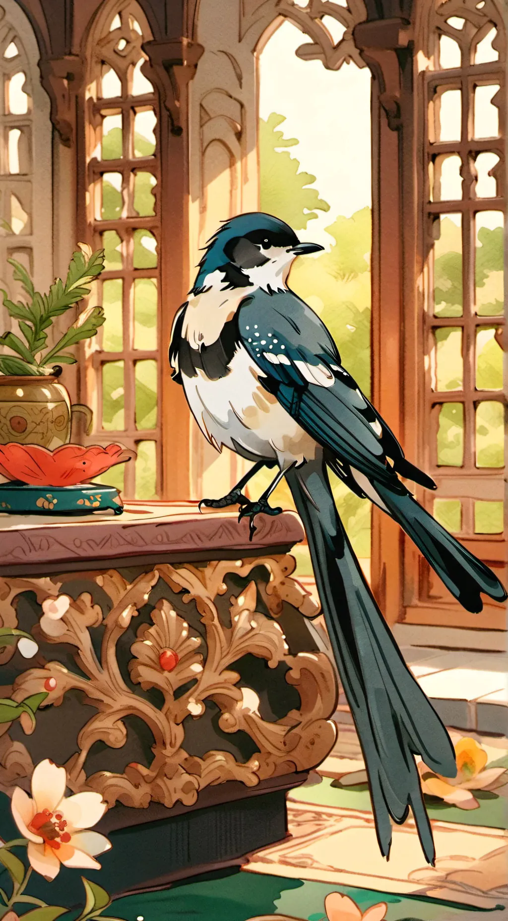 ai character: adir the wagtail background