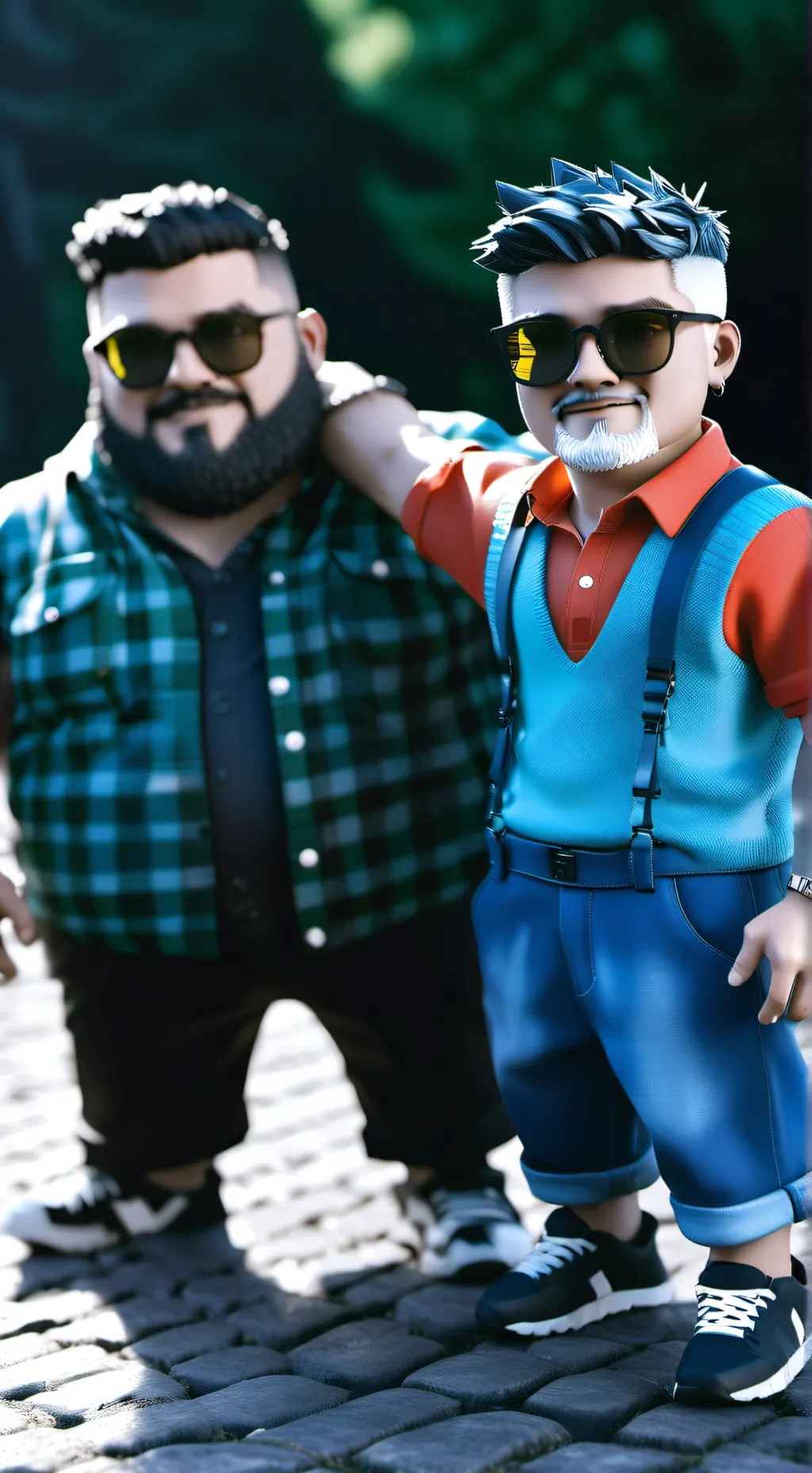 ai character: John Doe vs coolki background