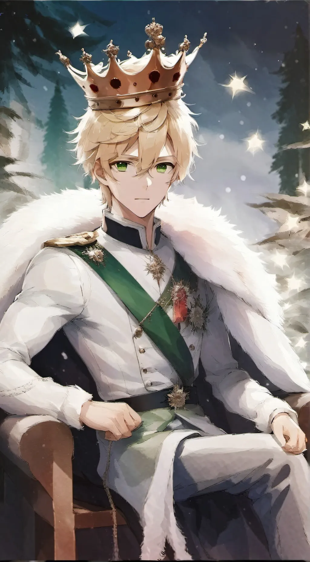 ai character: King Quinn background