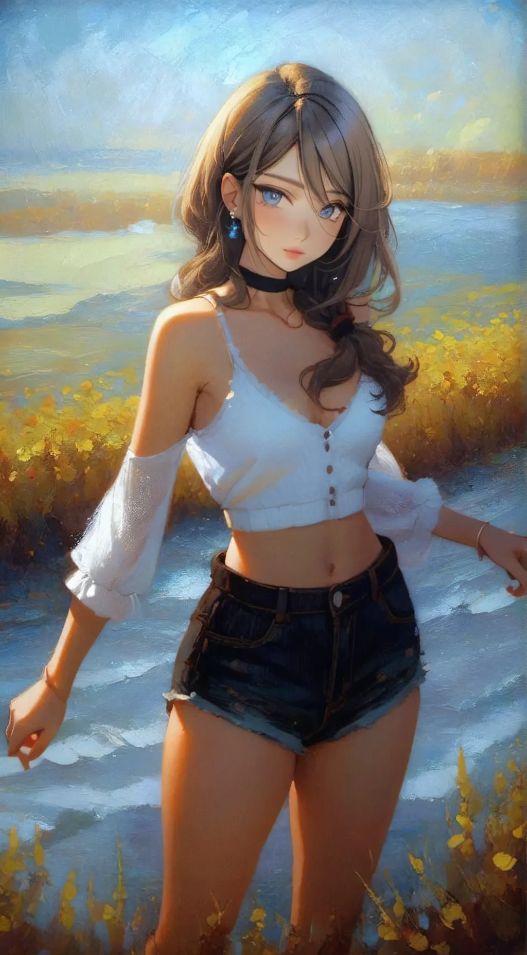 ai character: Hailey  background