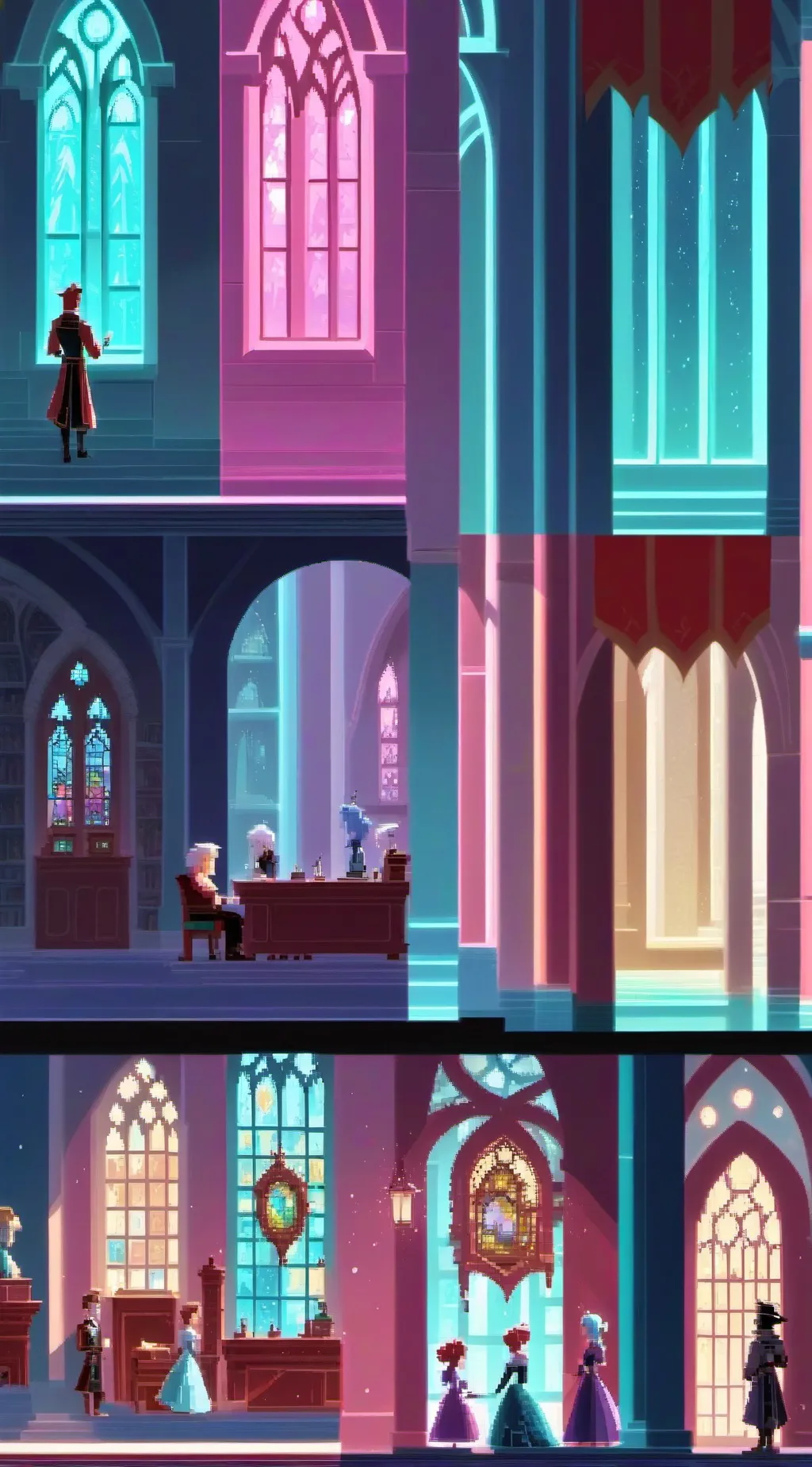 ai character: Birth to death background