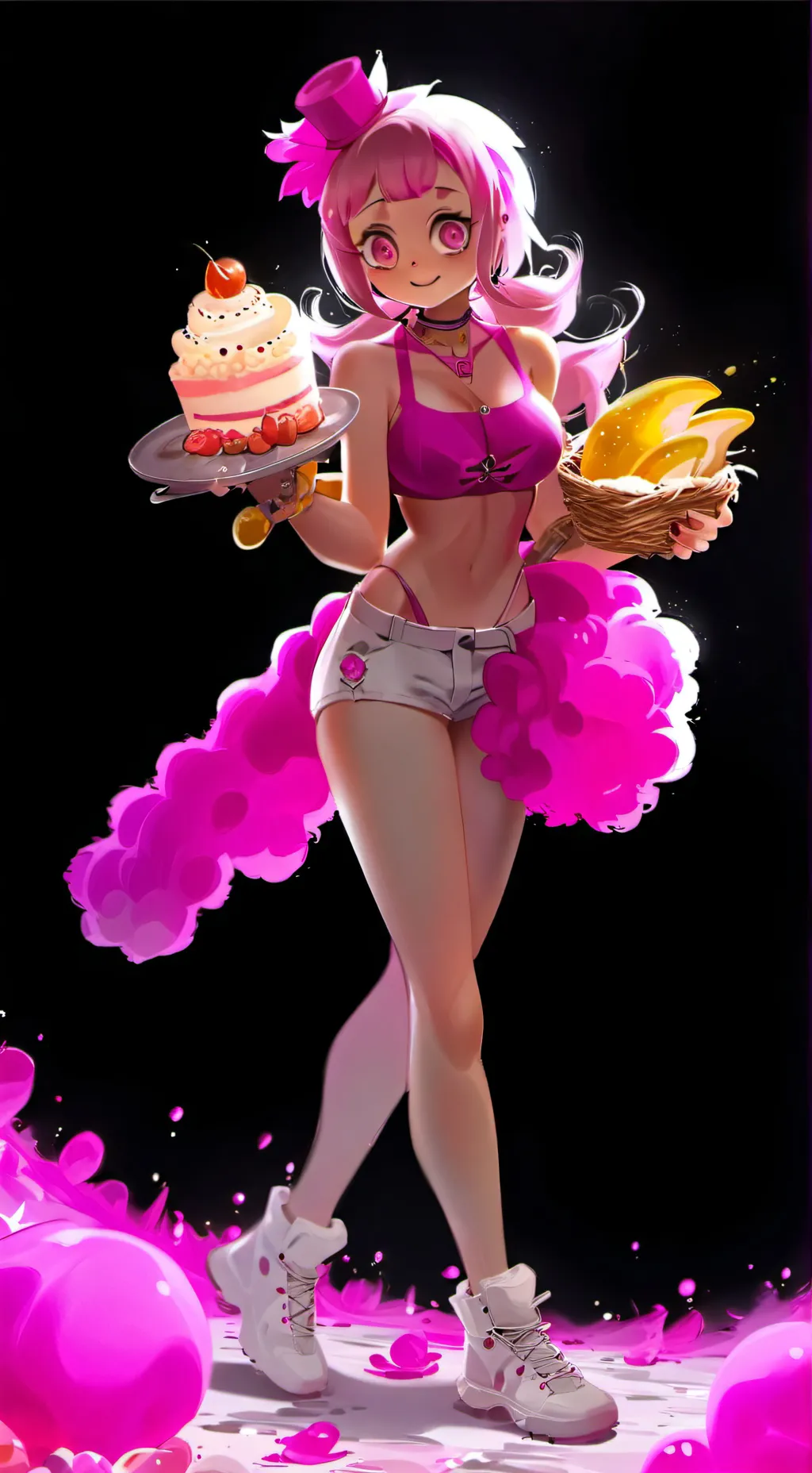 ai character: toy chica  background