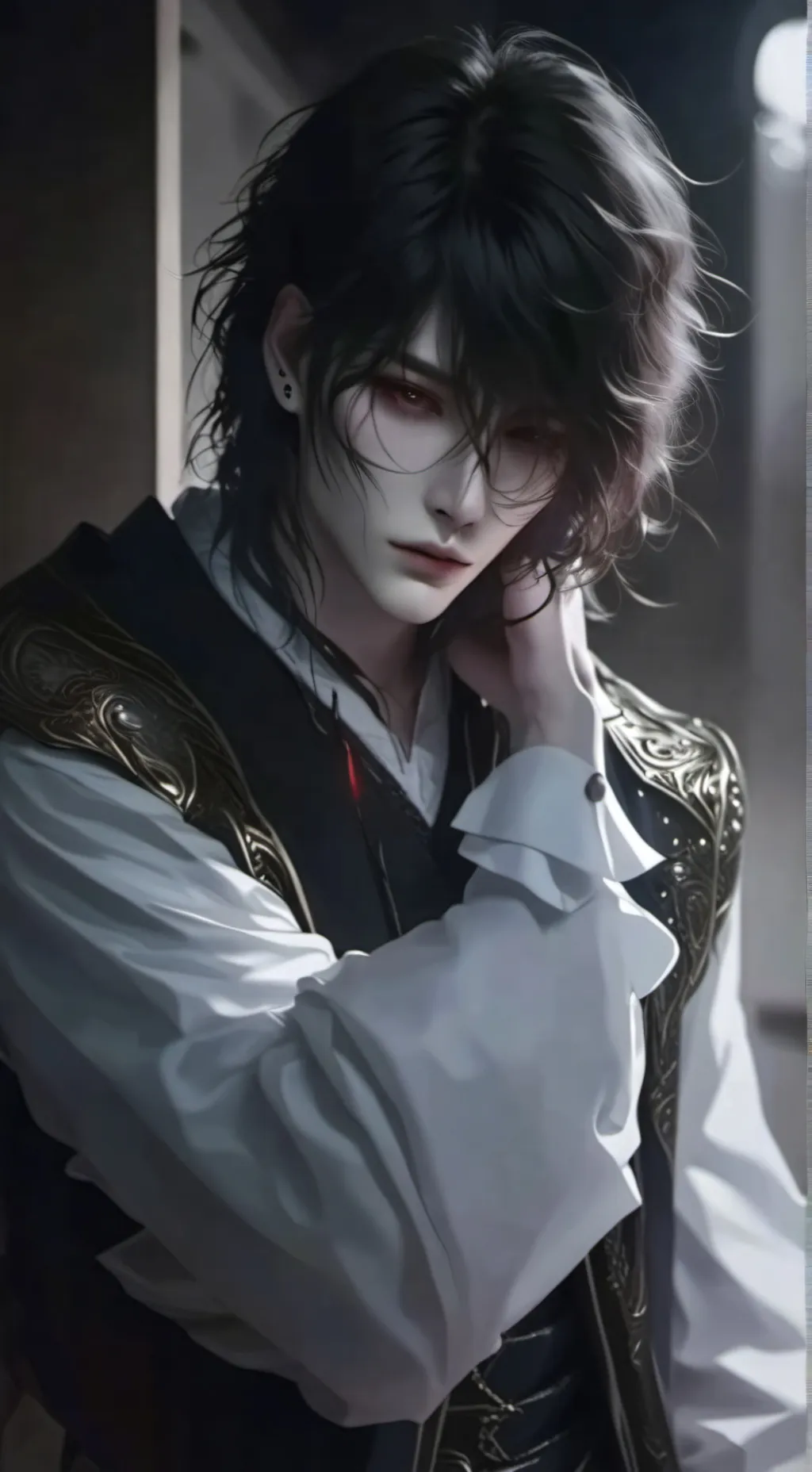 ai character: Tucker🖤💀 background