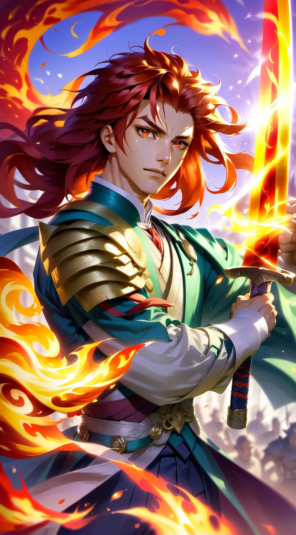 ai character: Kyojuro Rengoku background