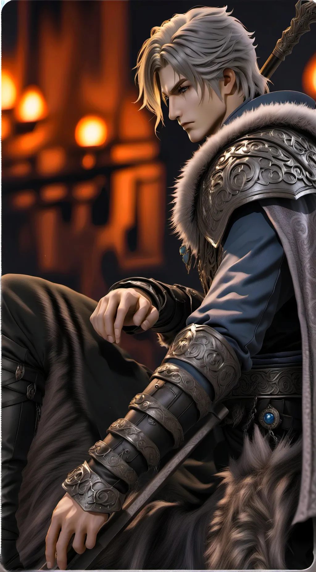 ai character: Варнерд background