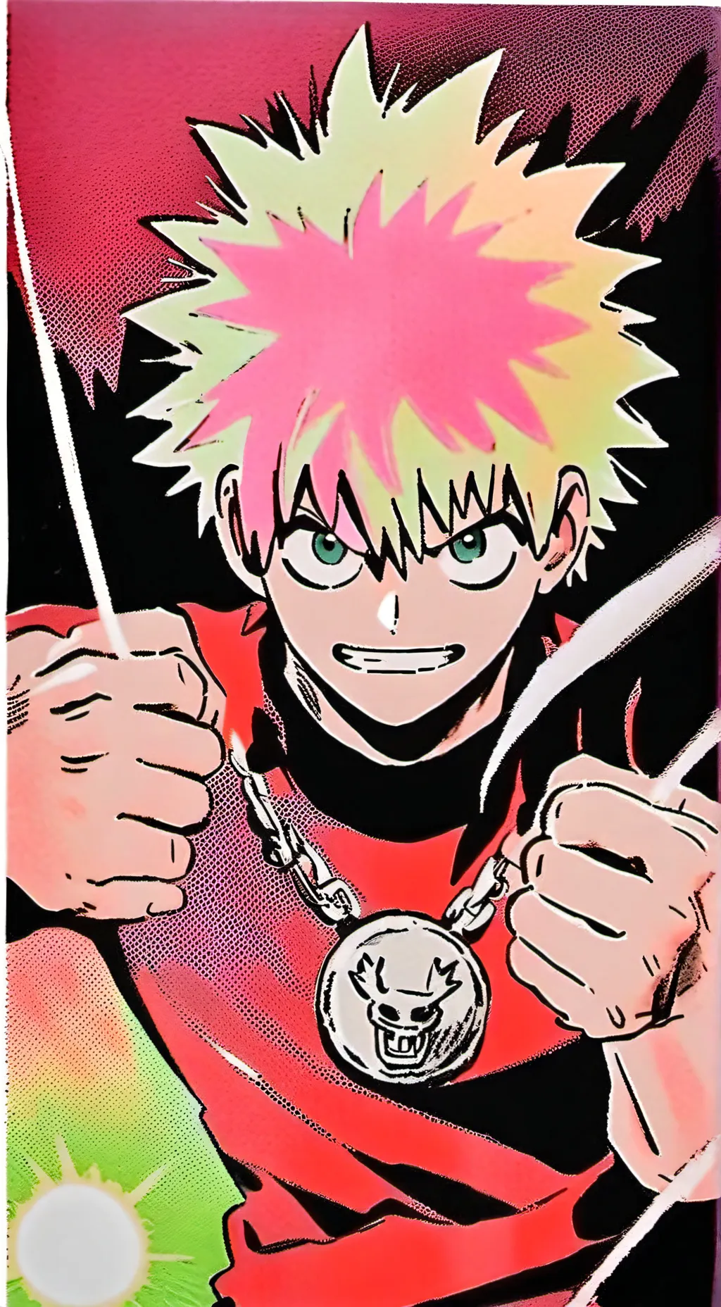 ai character: deku y bakugo background