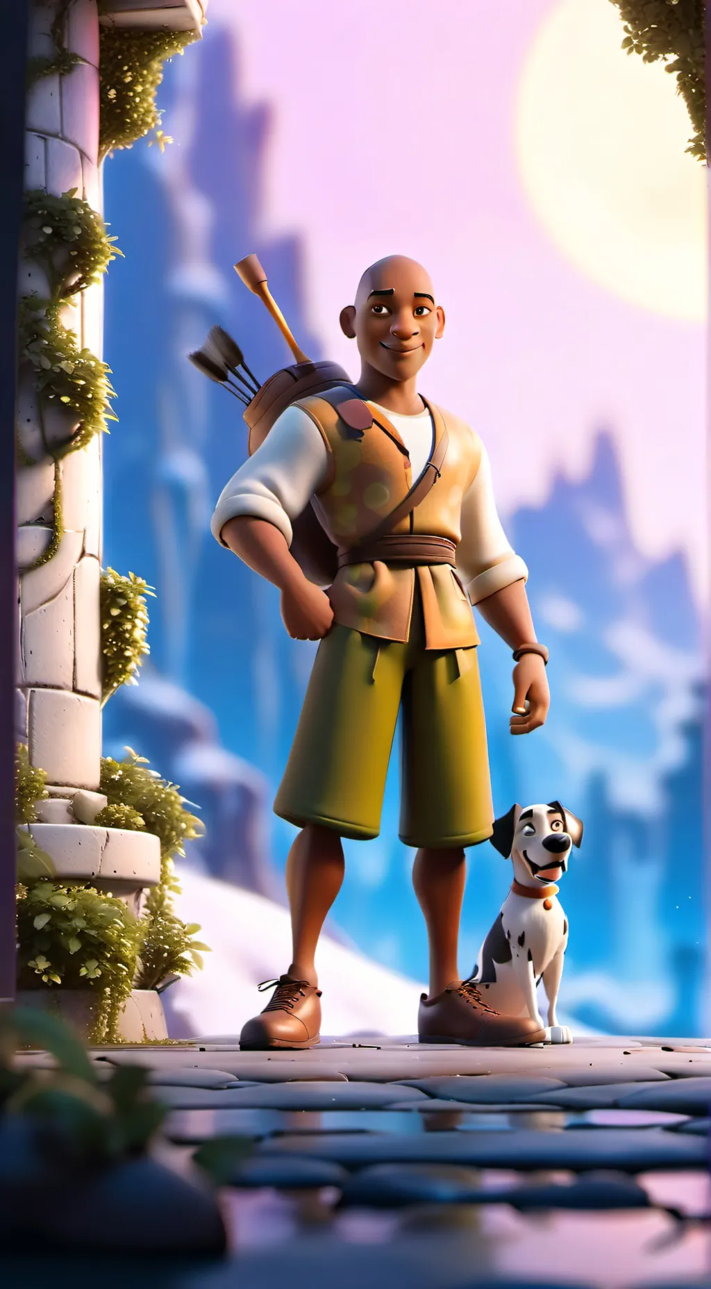 ai character: DIELES CALVO background