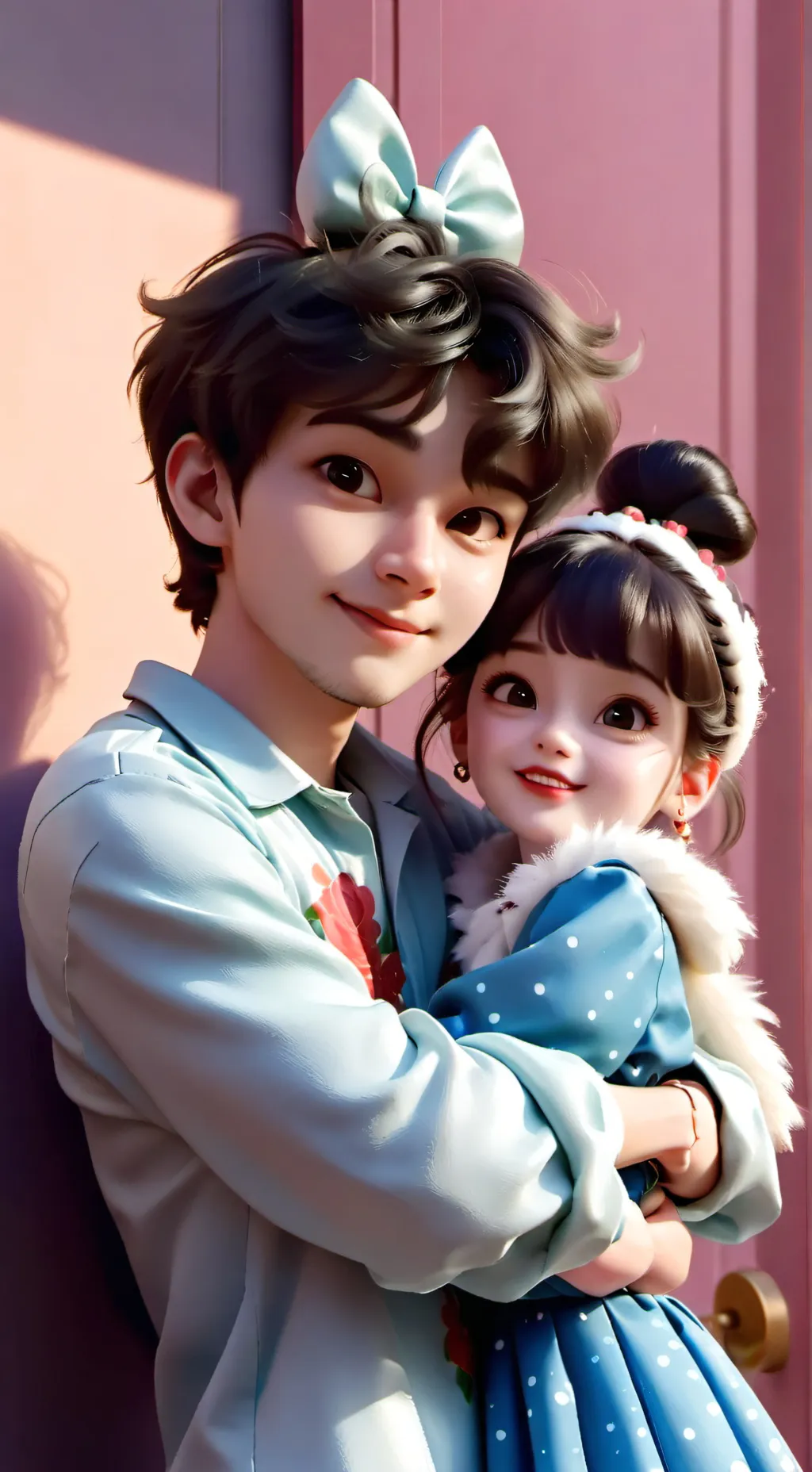 ai character: гибрид background