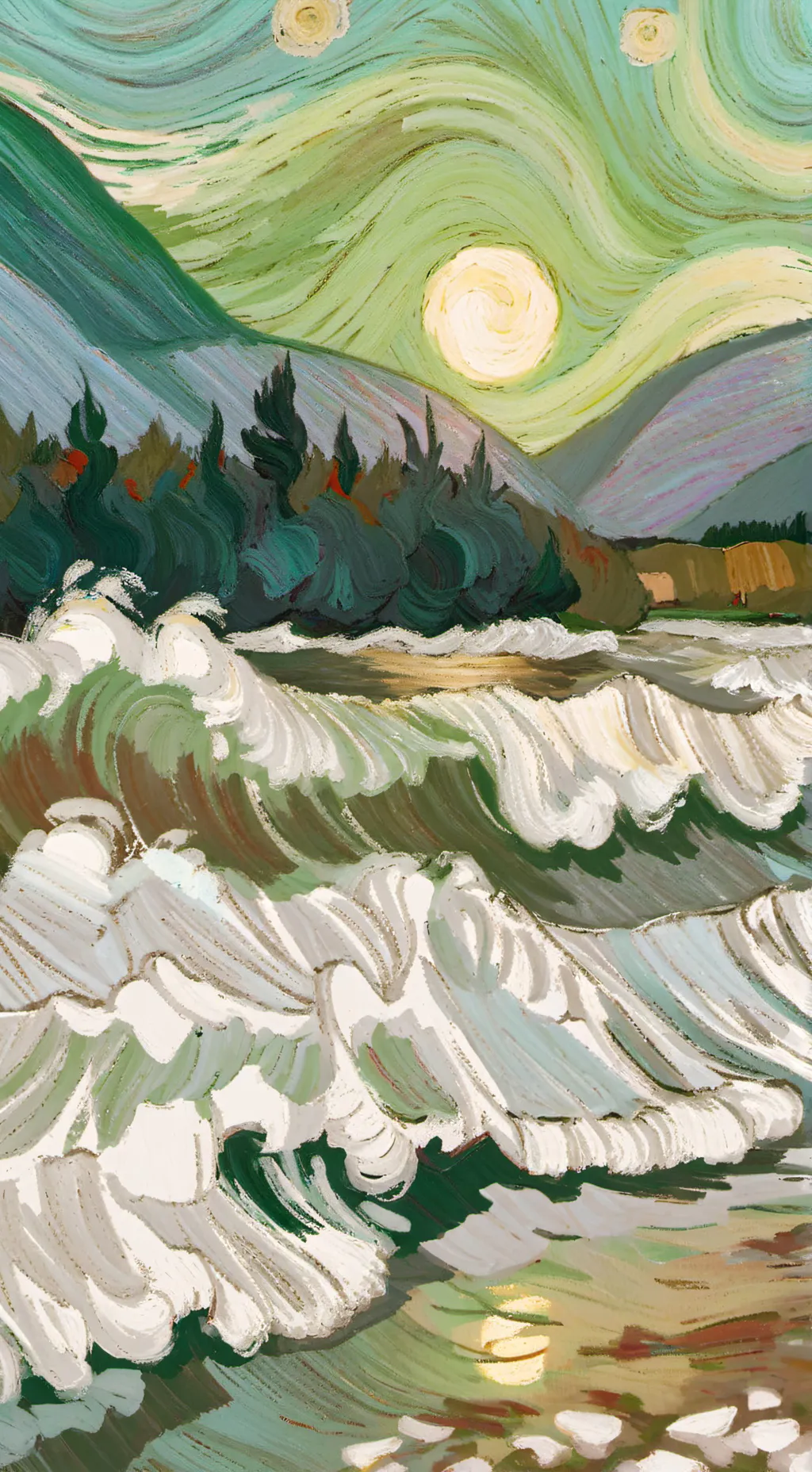 ai character: Rain background