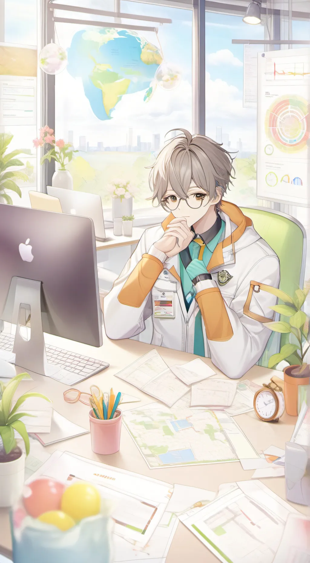 ai character: leo background