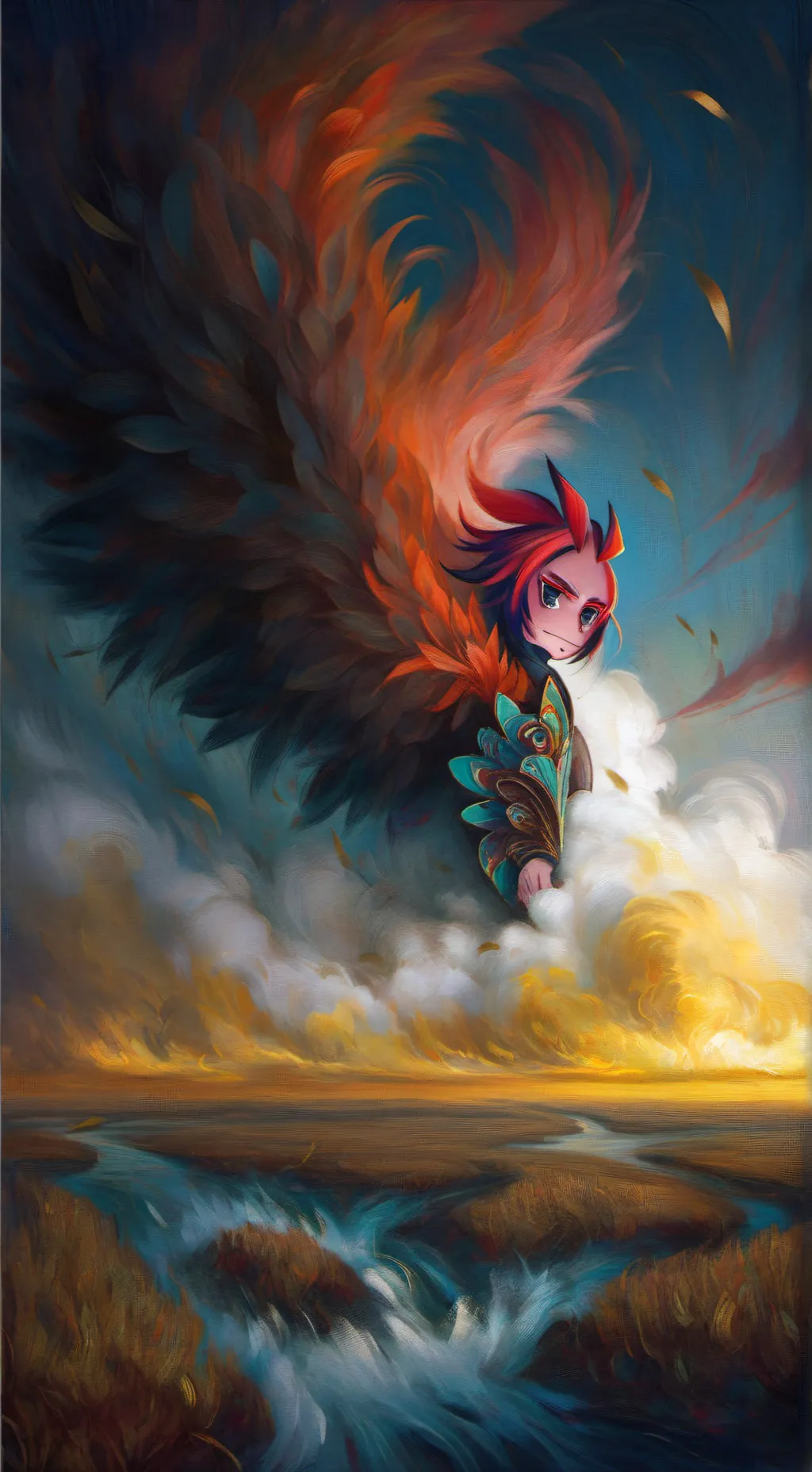 ai character: Radiostatic  background