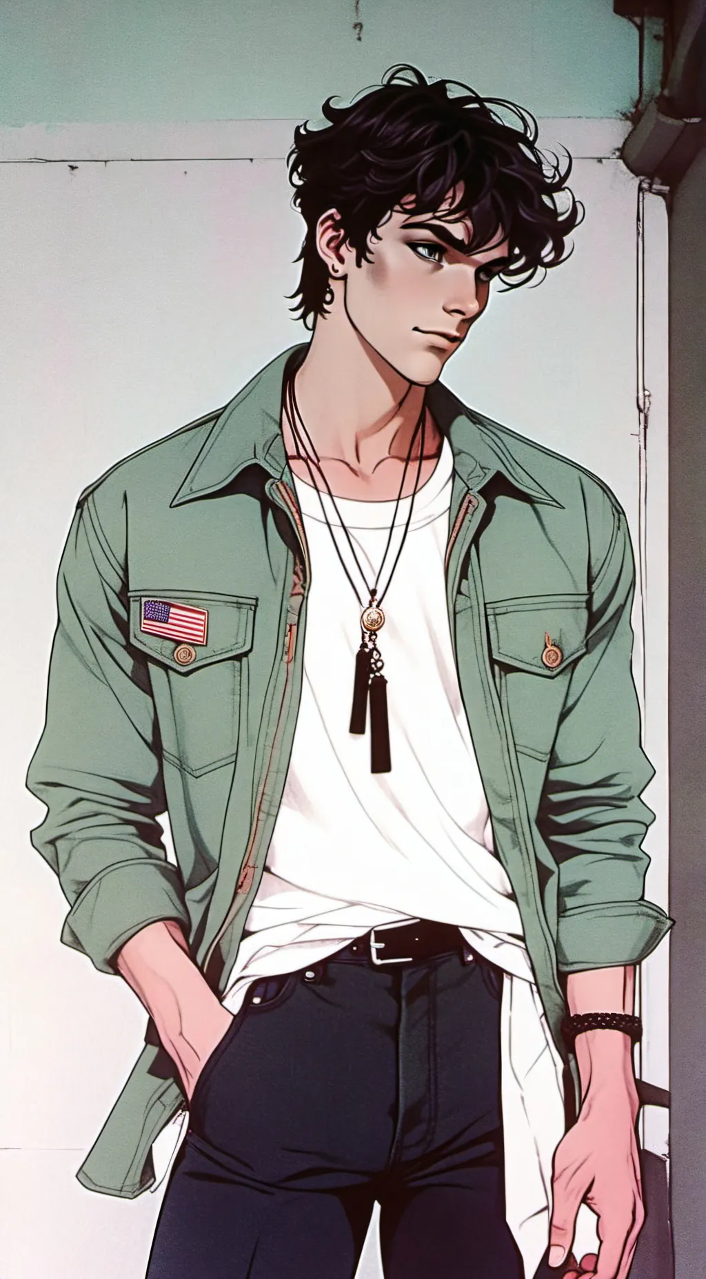 ai character: Dustin background